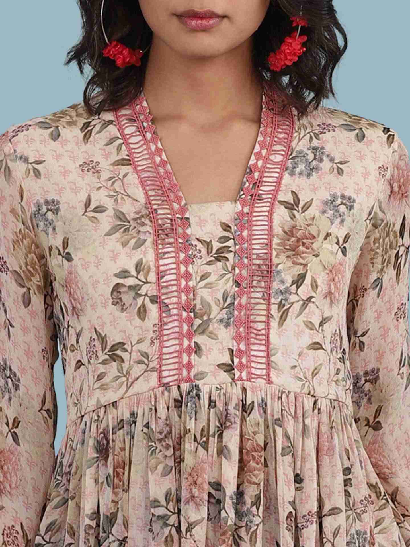 Pink Kasa Tiered Top