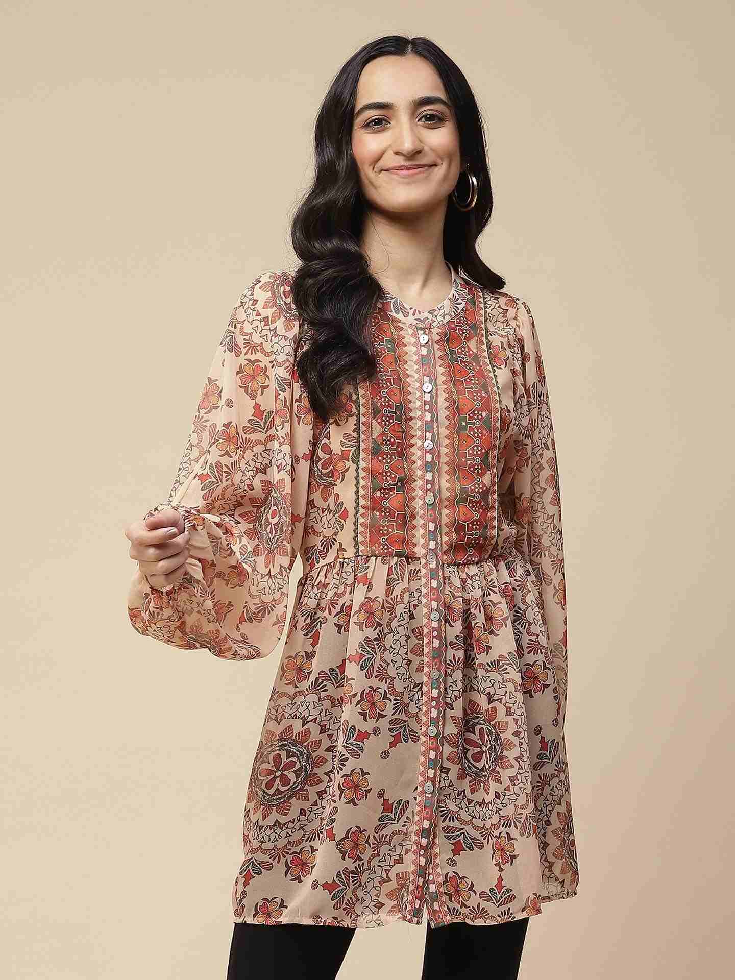 Beige Adriti Tunic