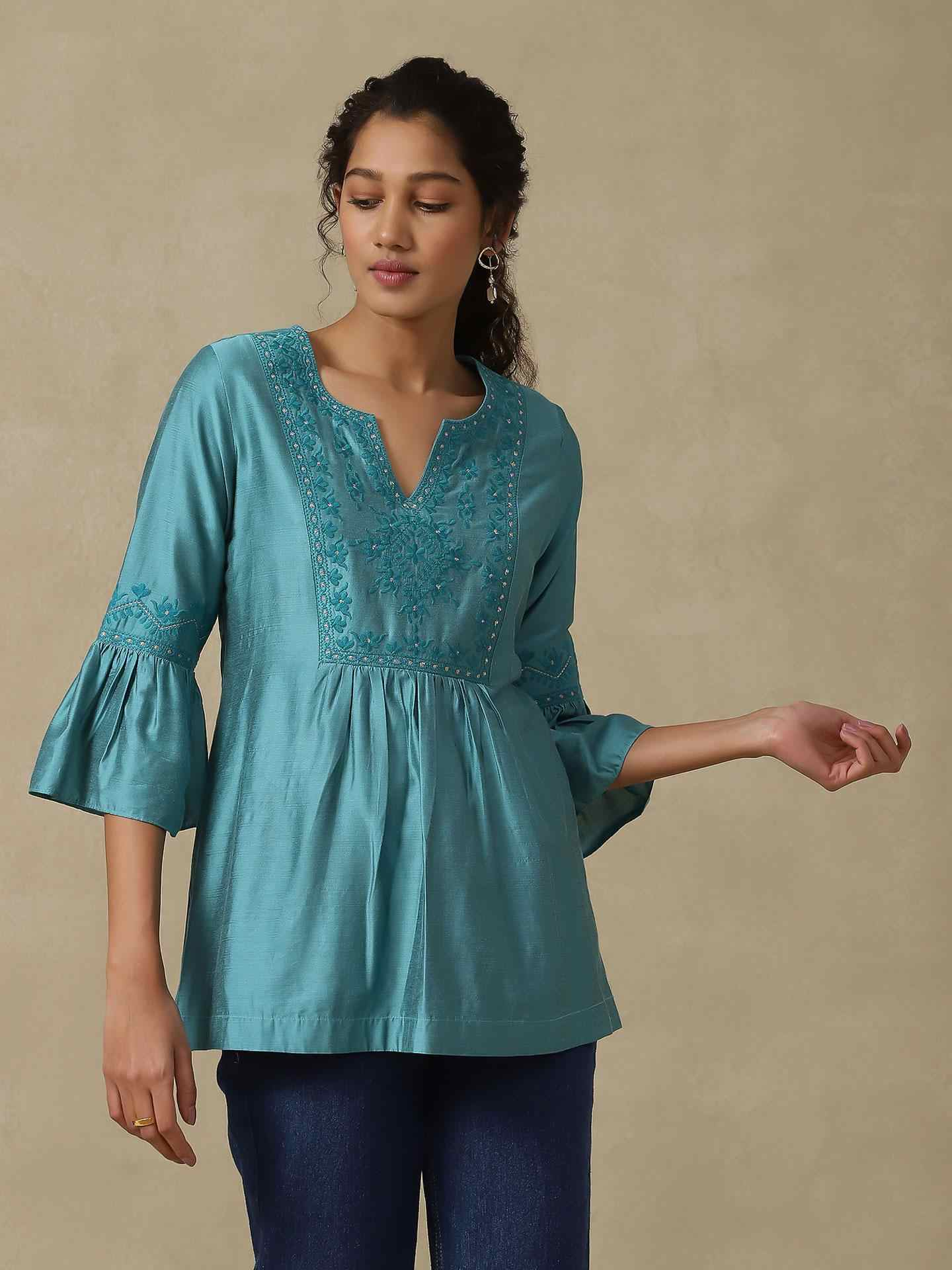 Turq Firosa Festive Kurti