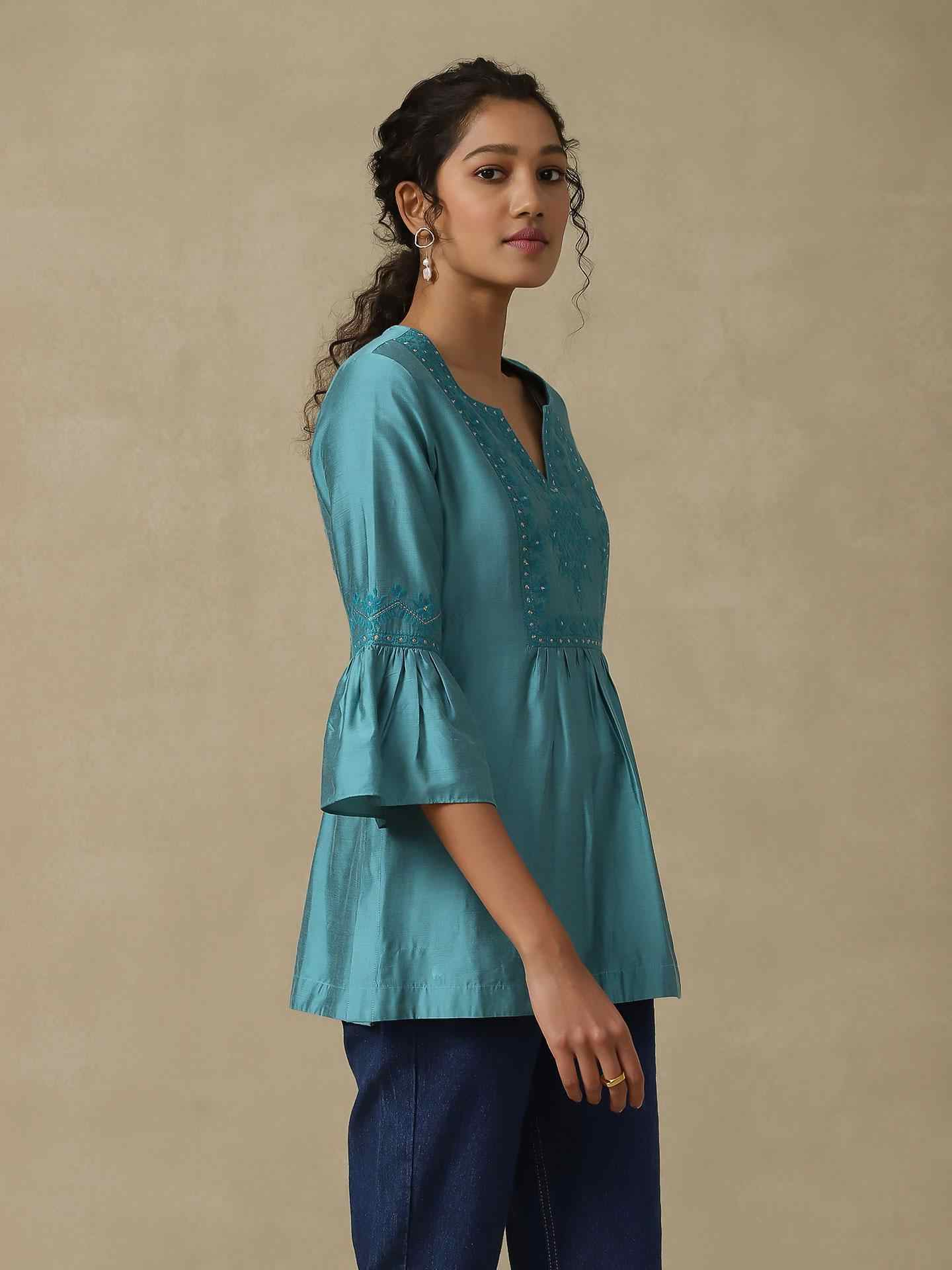 Turq Firosa Festive Kurti