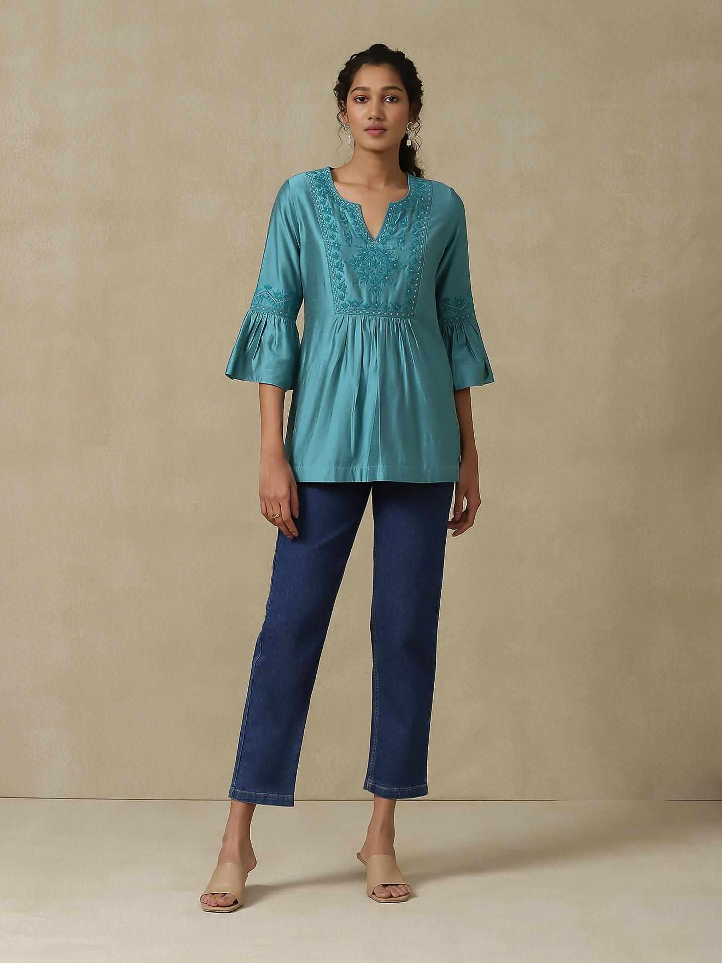 Turq Firosa Festive Kurti
