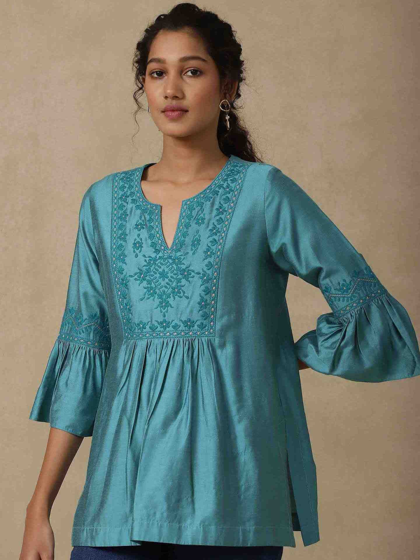 Turq Firosa Festive Kurti
