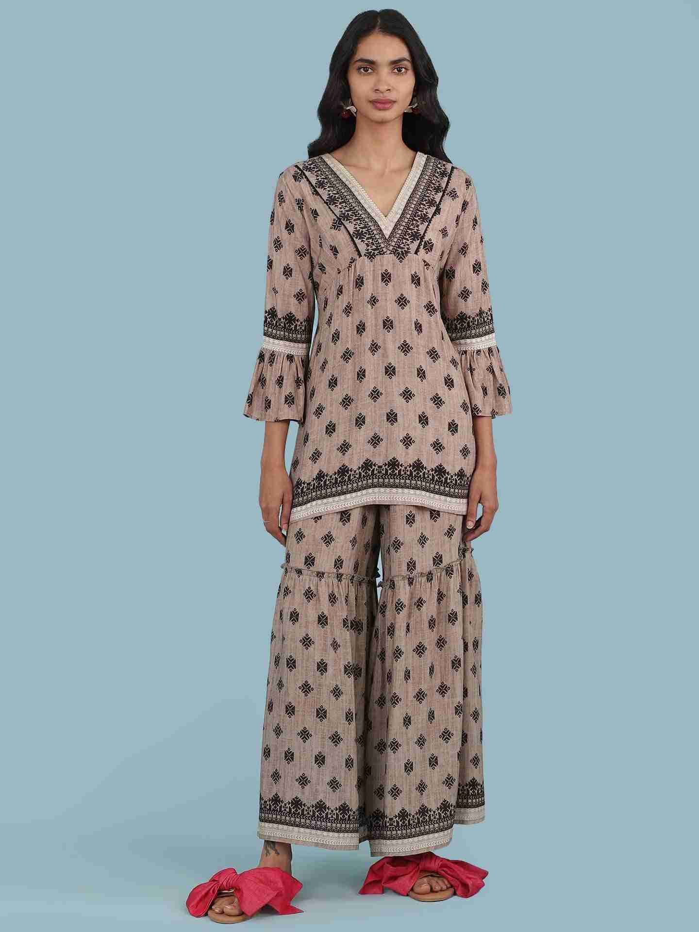 Grey Soriee Kurti