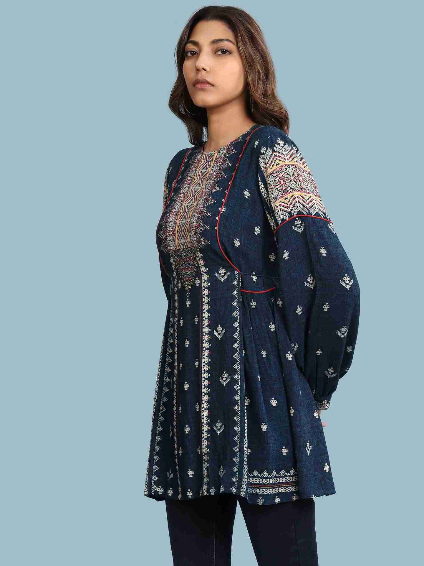Blue Gitali Tunic