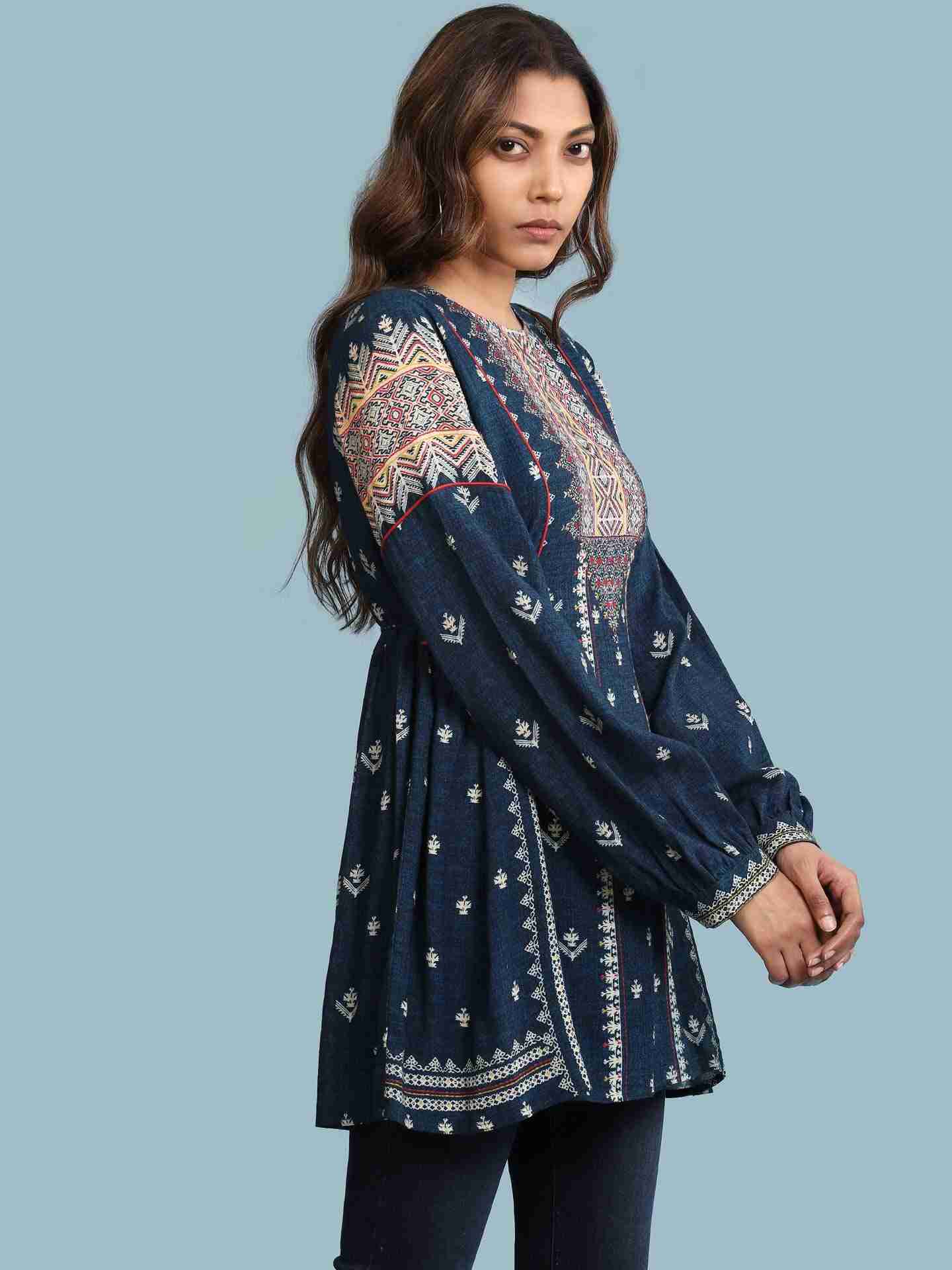 Blue Gitali Tunic