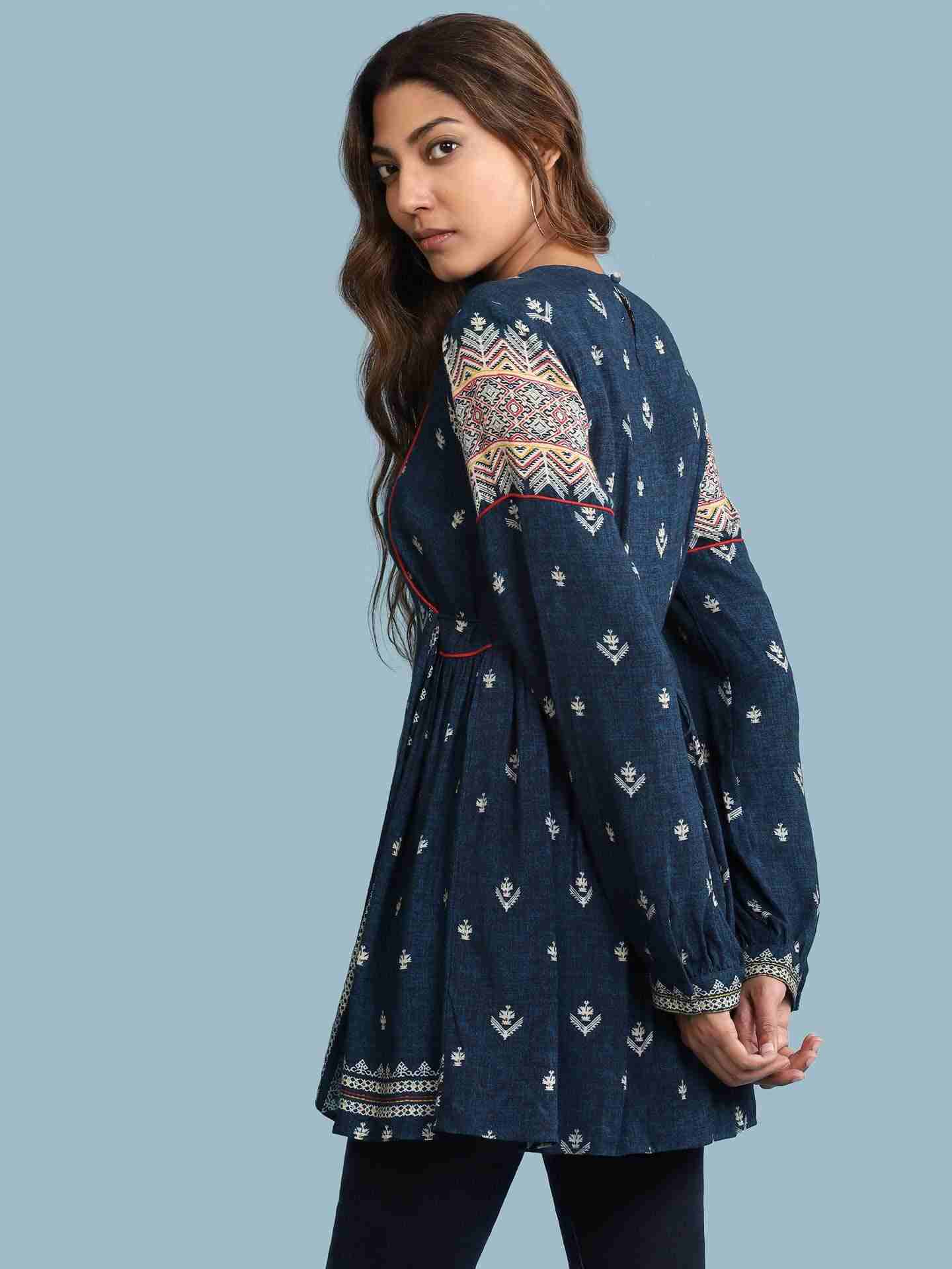 Blue Gitali Tunic
