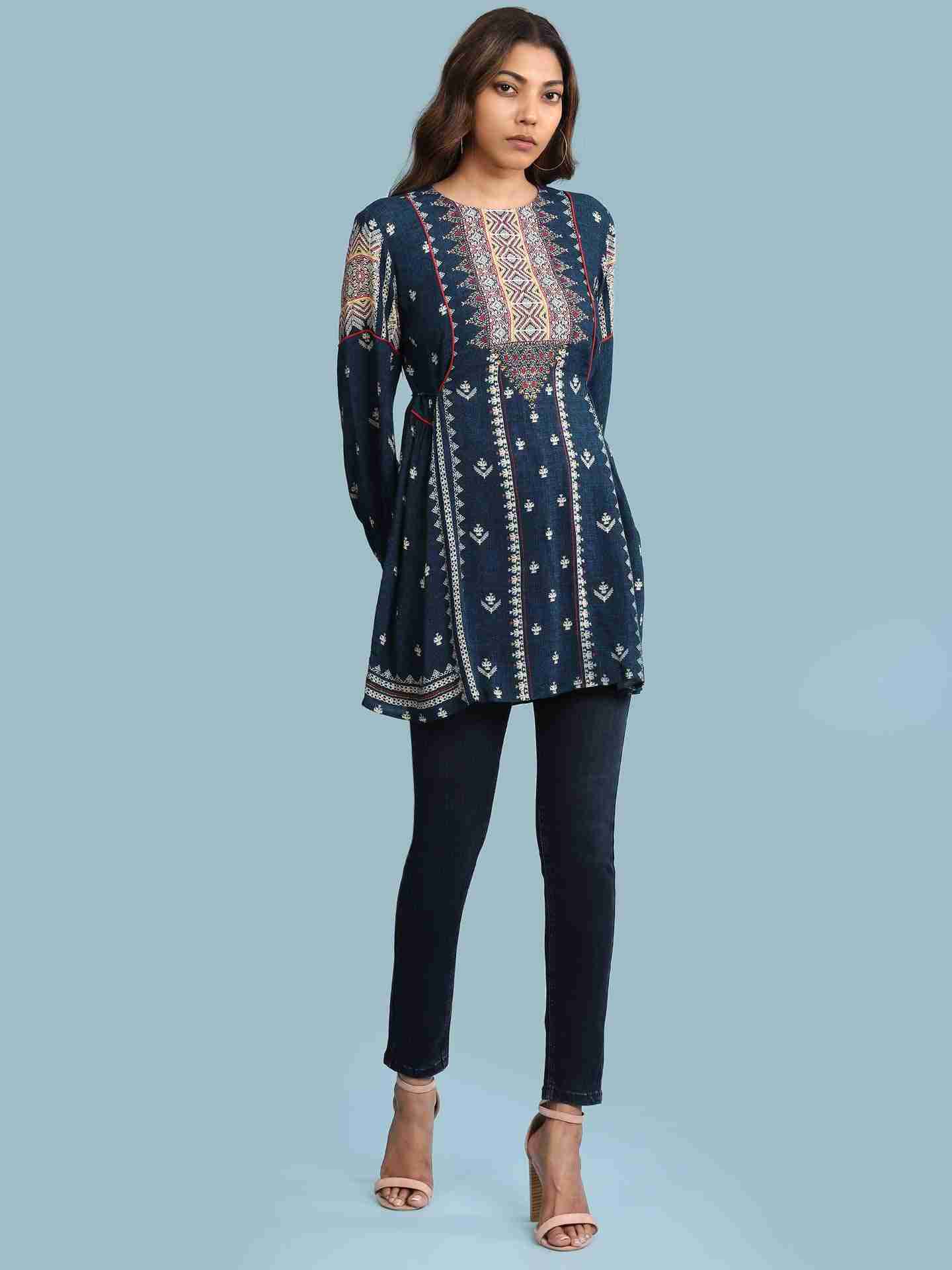 Blue Gitali Tunic