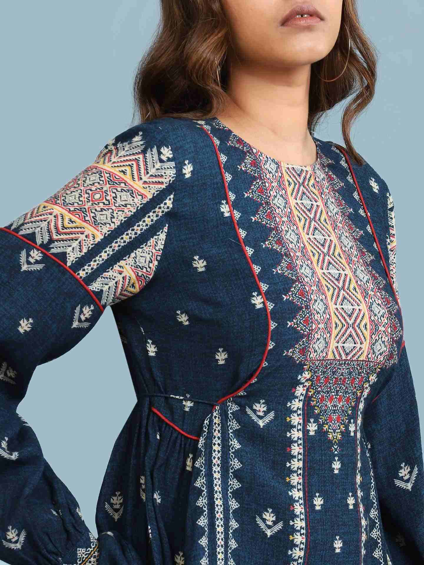 Blue Gitali Tunic