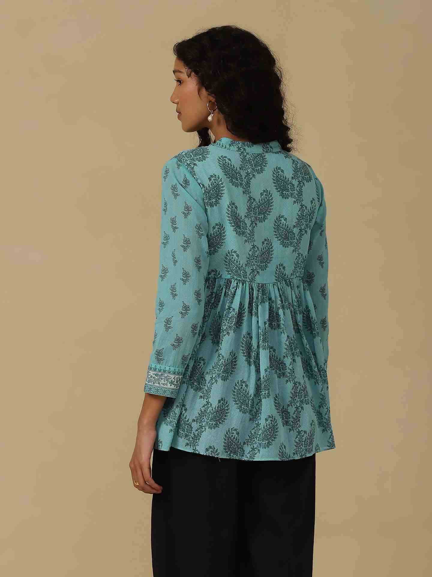 Aqua Ashmeera Tiered Top