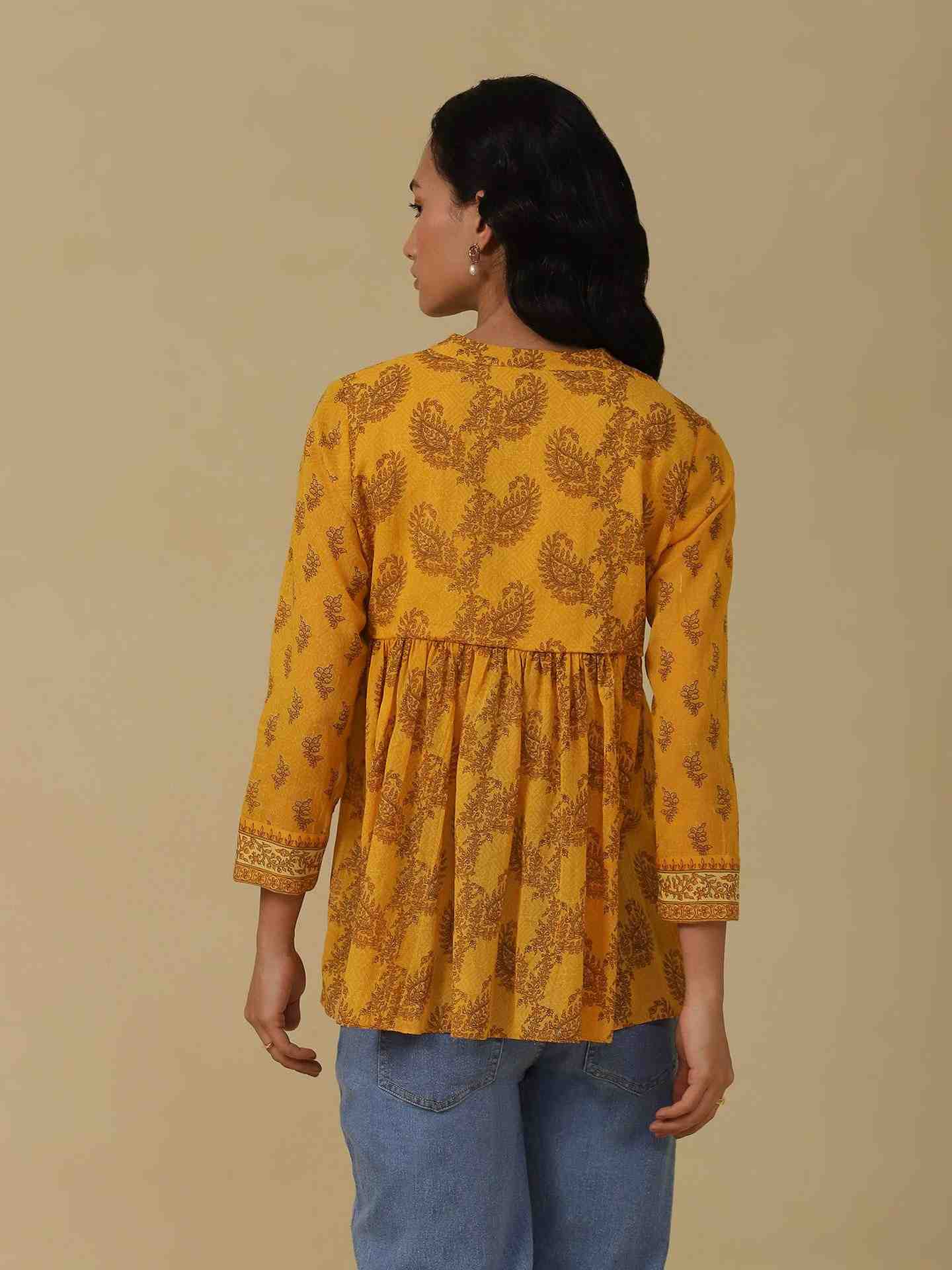 Marigold Ashmeera Tiered Top
