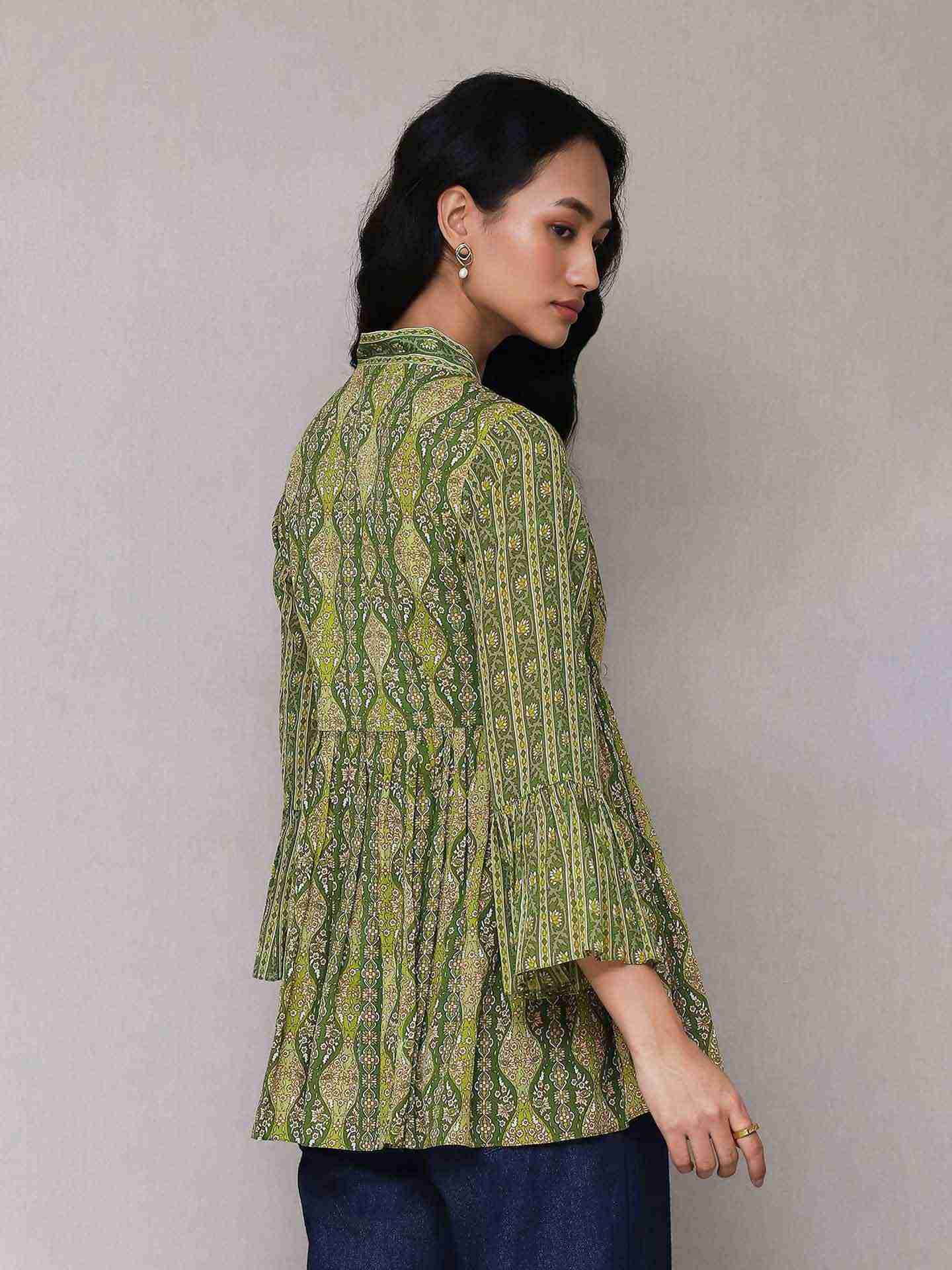 Green Areej Kurti