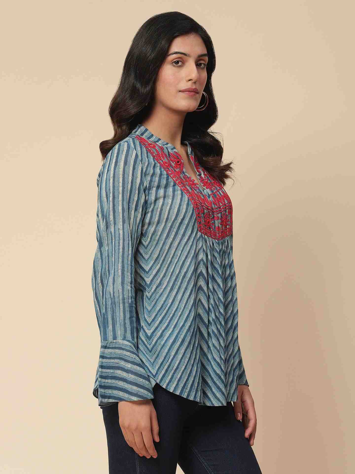 Blue Ramani Kurti