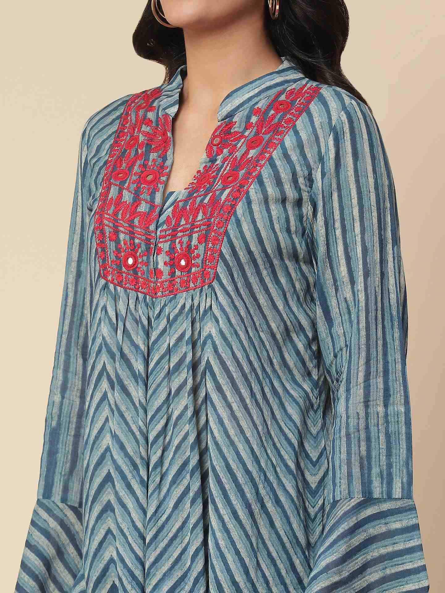 Blue Ramani Kurti