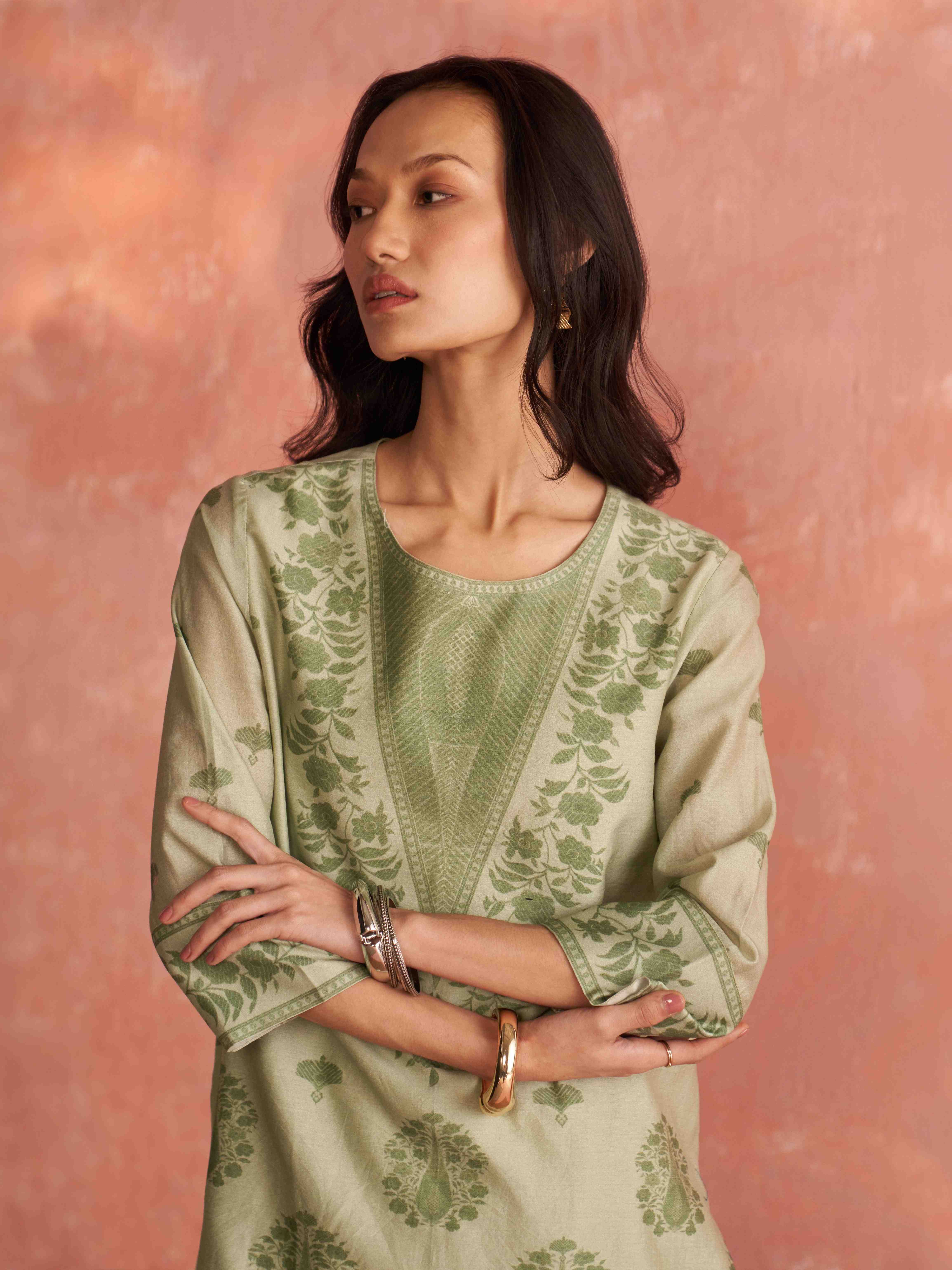 Sage Green Ashokaa Kurti