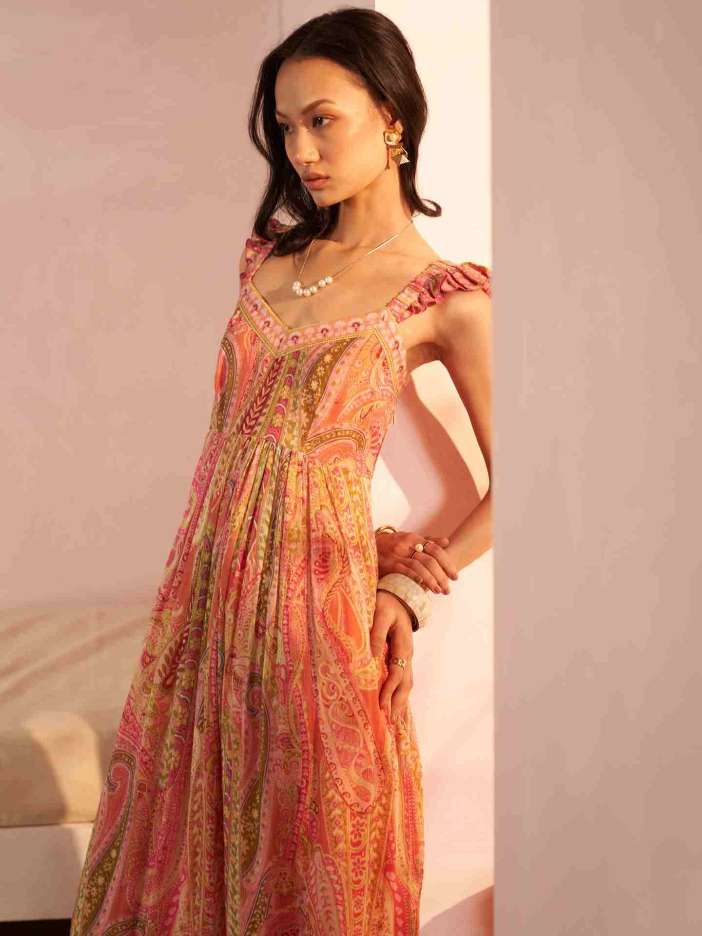 Pink Marlin Long Dress