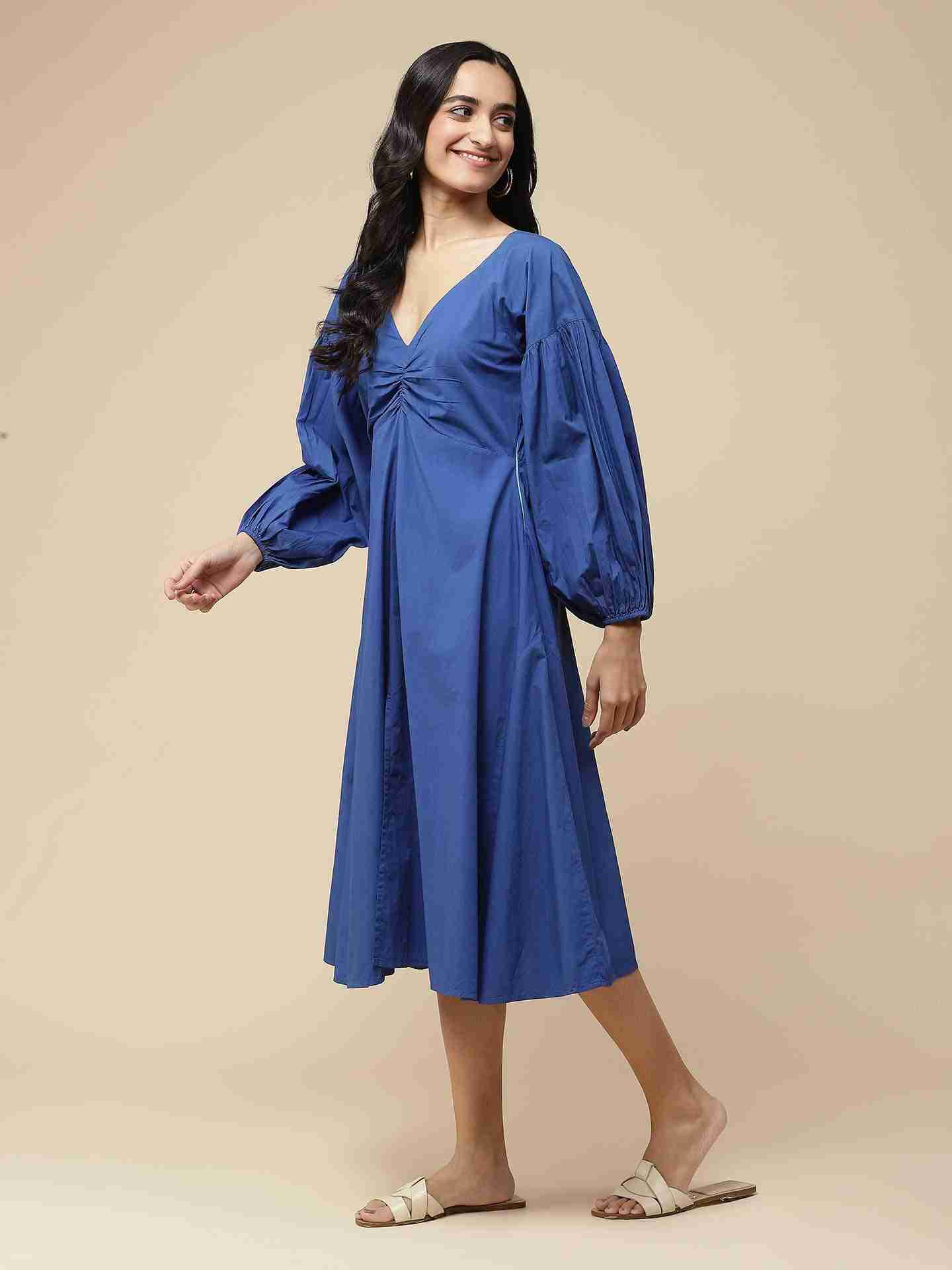 Royal Blue Havana Long Dress