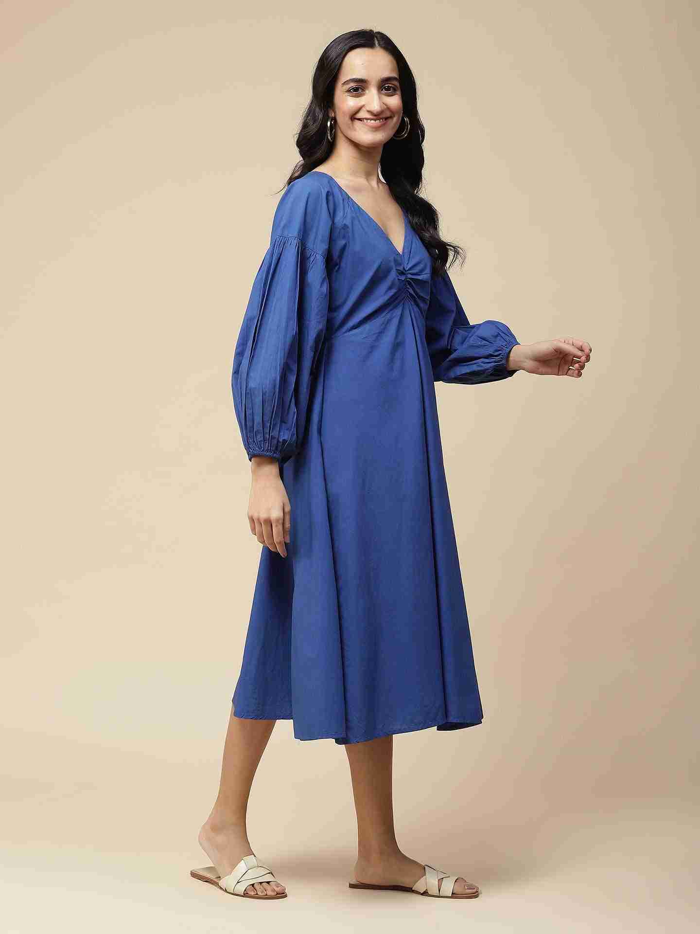 Royal Blue Havana Long Dress