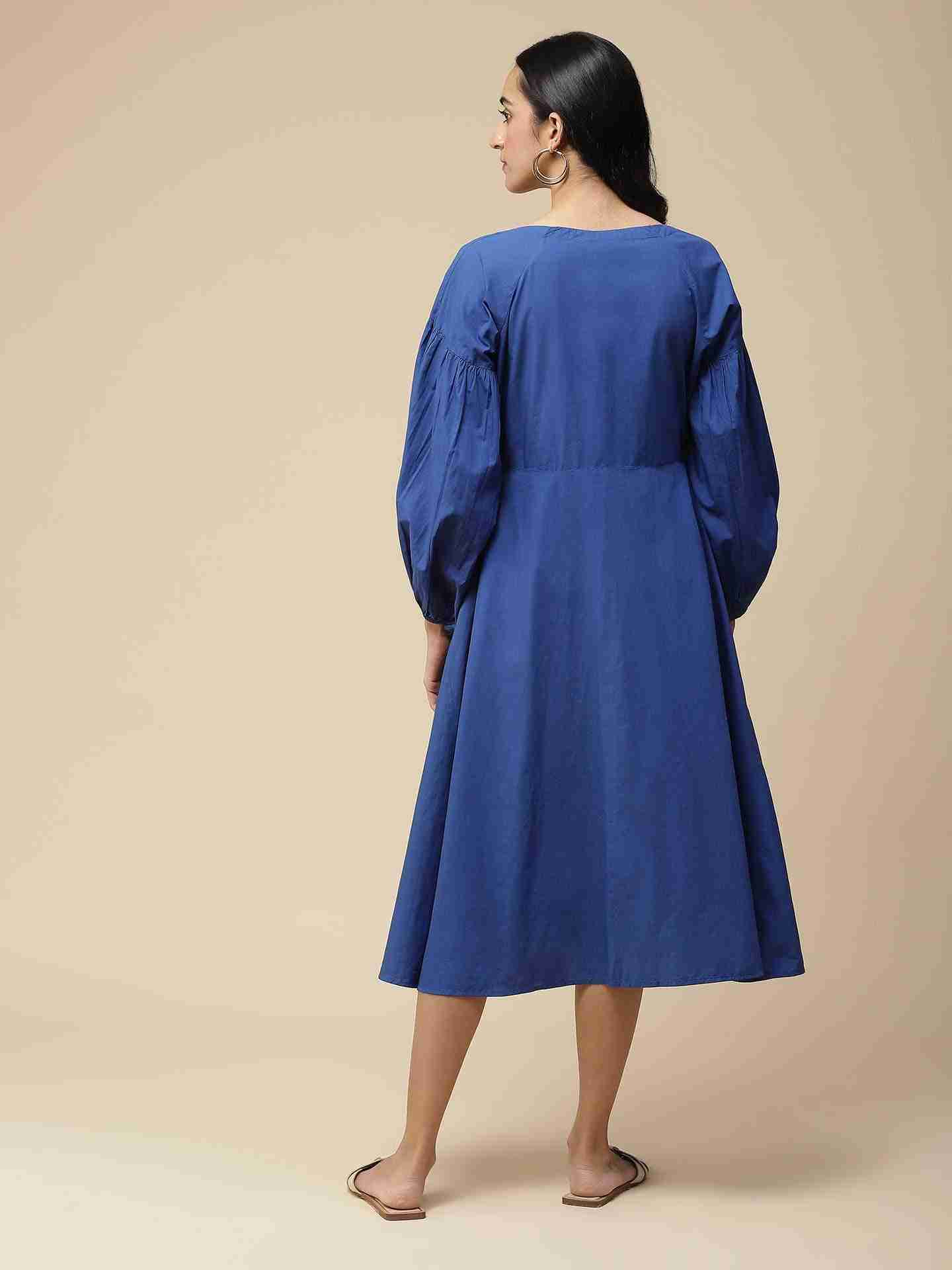 Royal Blue Havana Long Dress