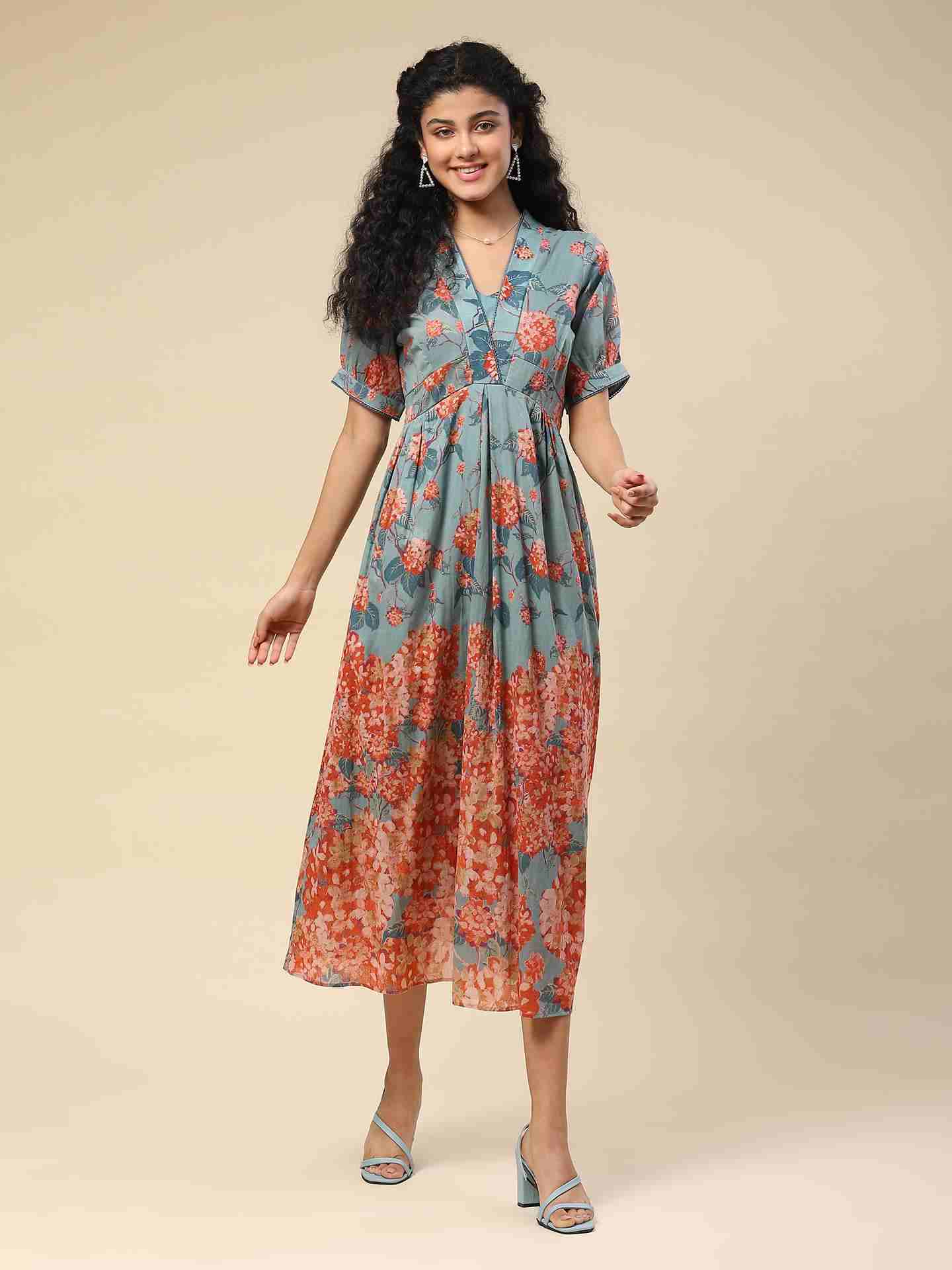 Green Kalakriti Long Dress