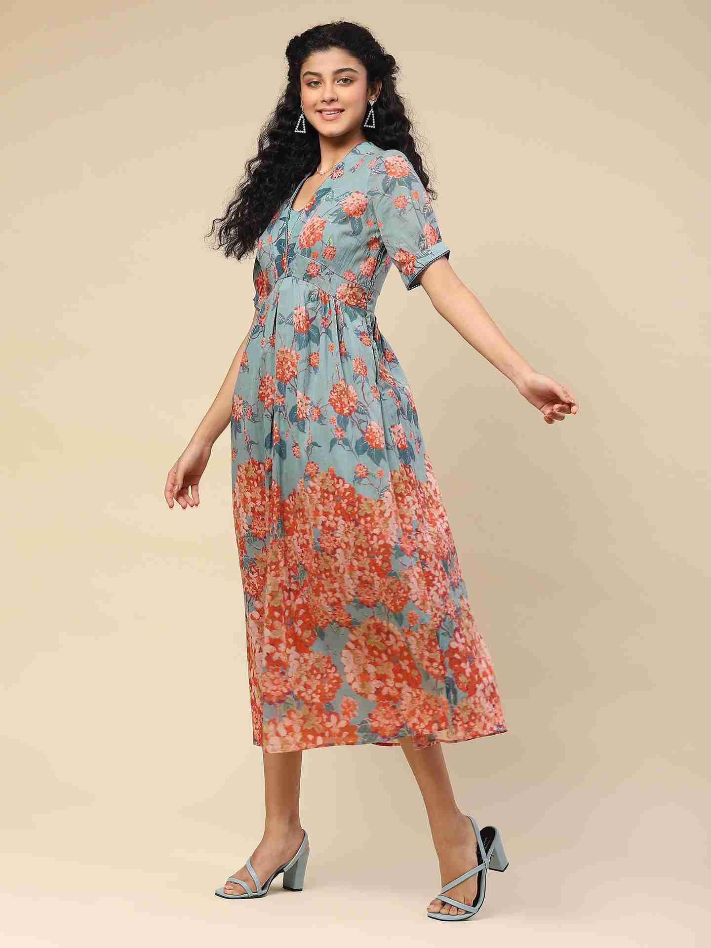 Green Kalakriti Long Dress