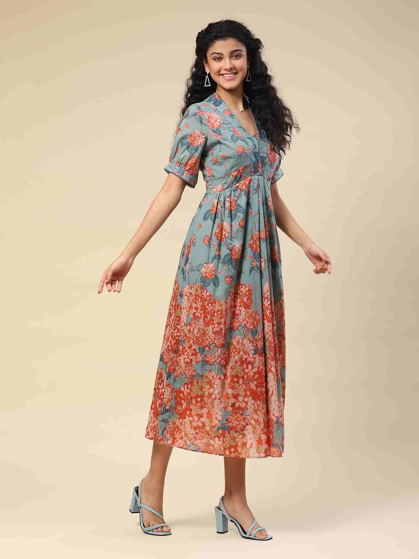 Green Kalakriti Long Dress