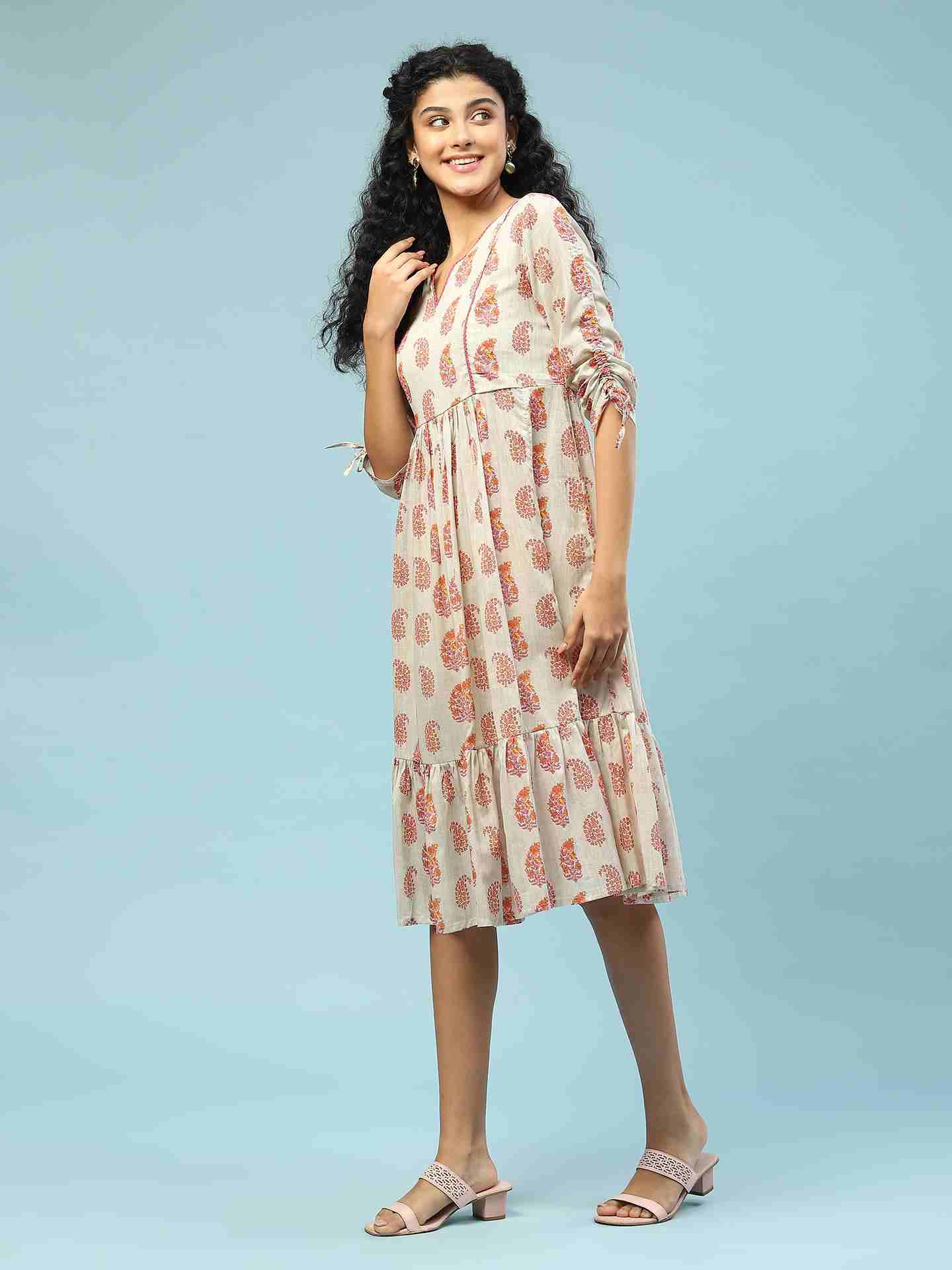 Grey Dhuni Long Dress