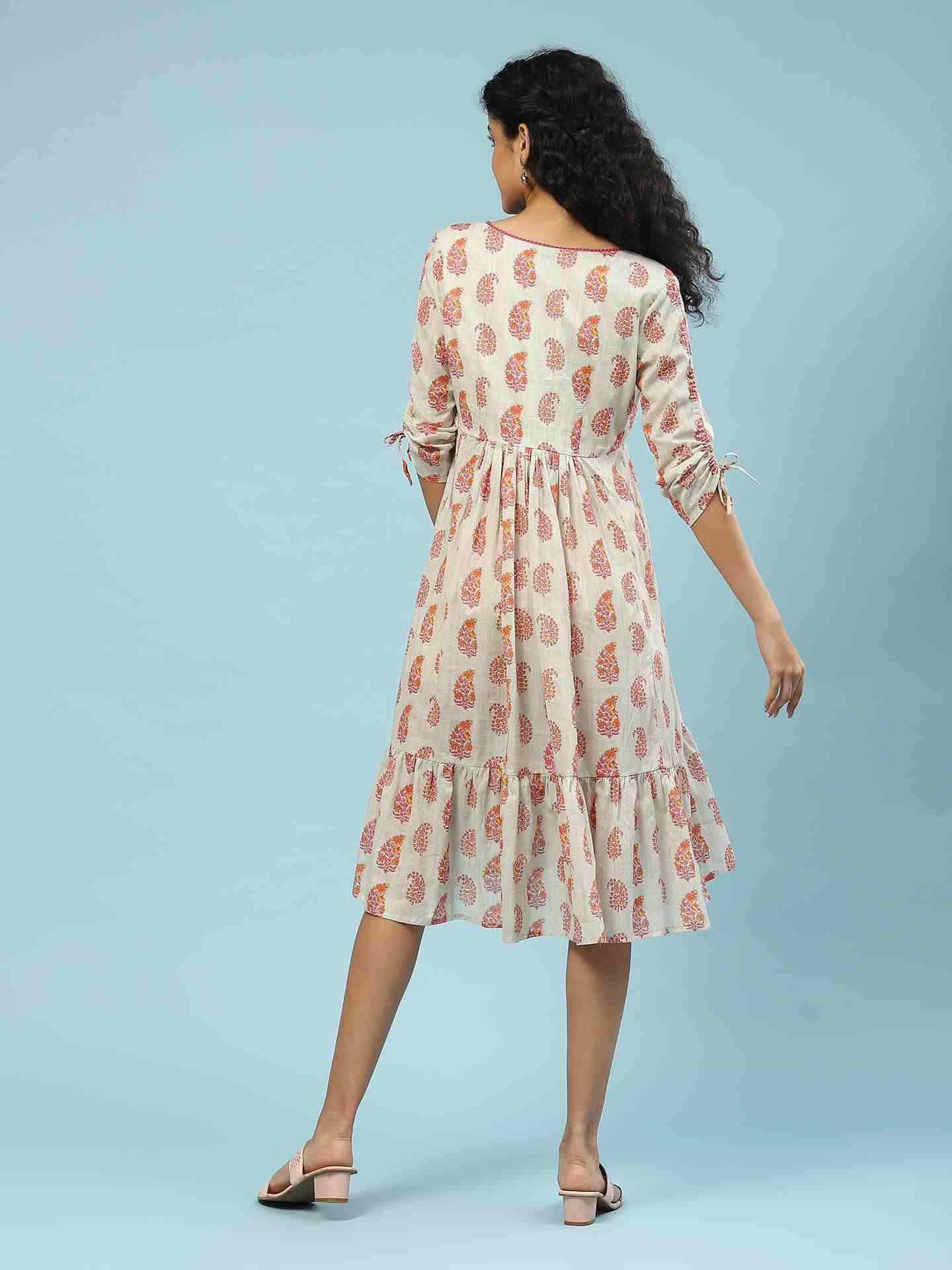 Grey Dhuni Long Dress