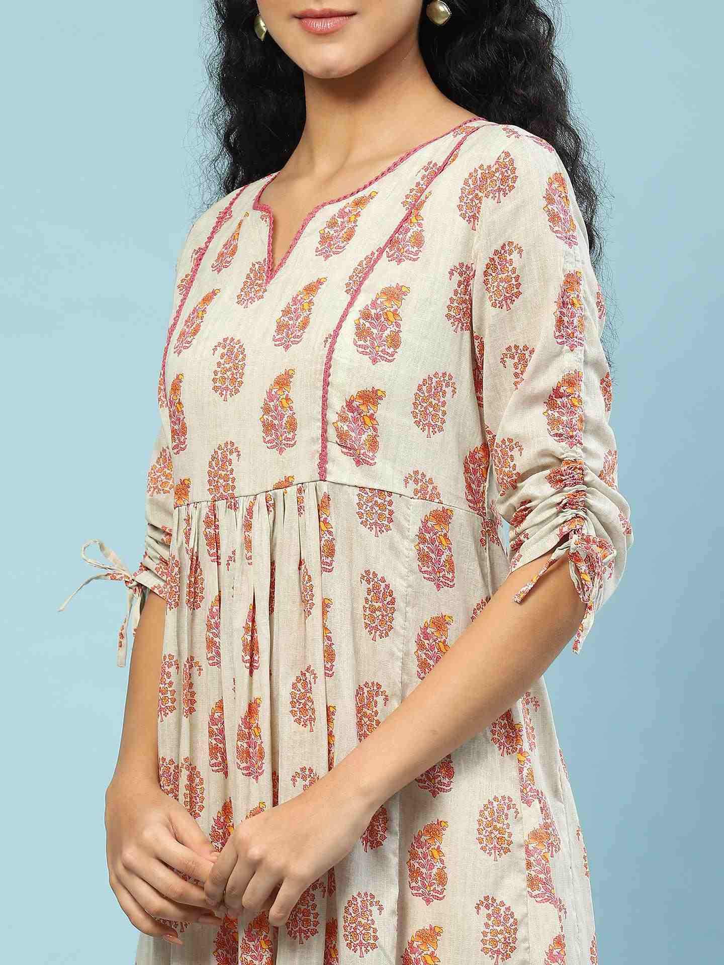 Grey Dhuni Long Dress