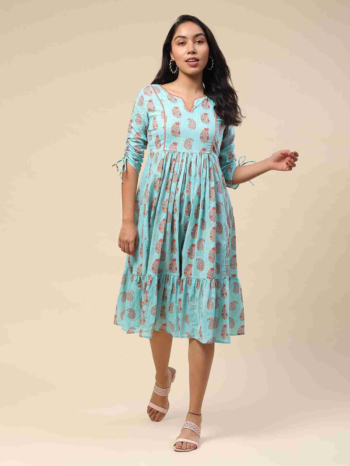 Turq Dhuni Long Dress