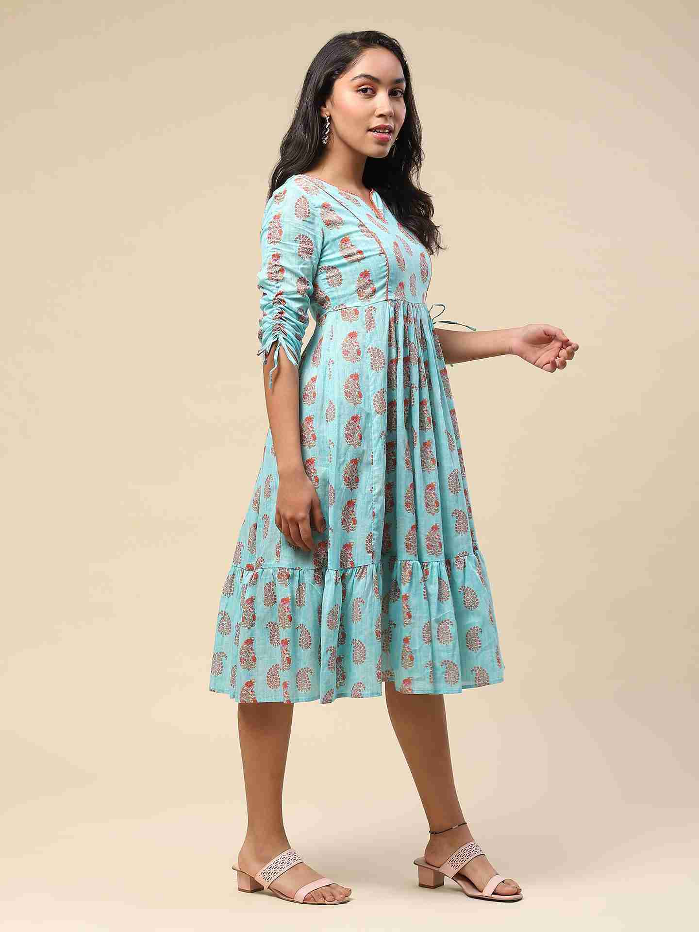 Turq Dhuni Long Dress