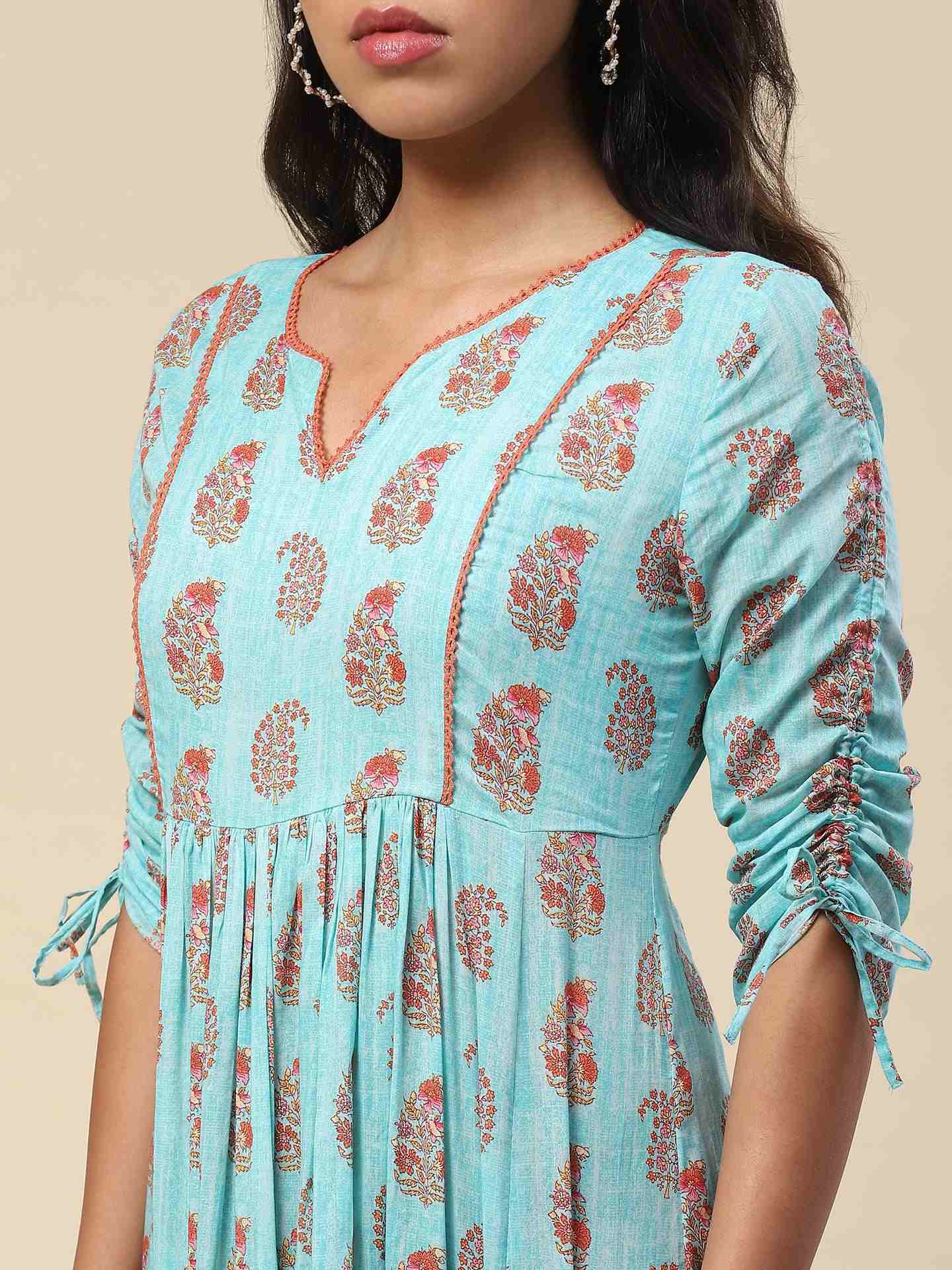 Turq Dhuni Long Dress