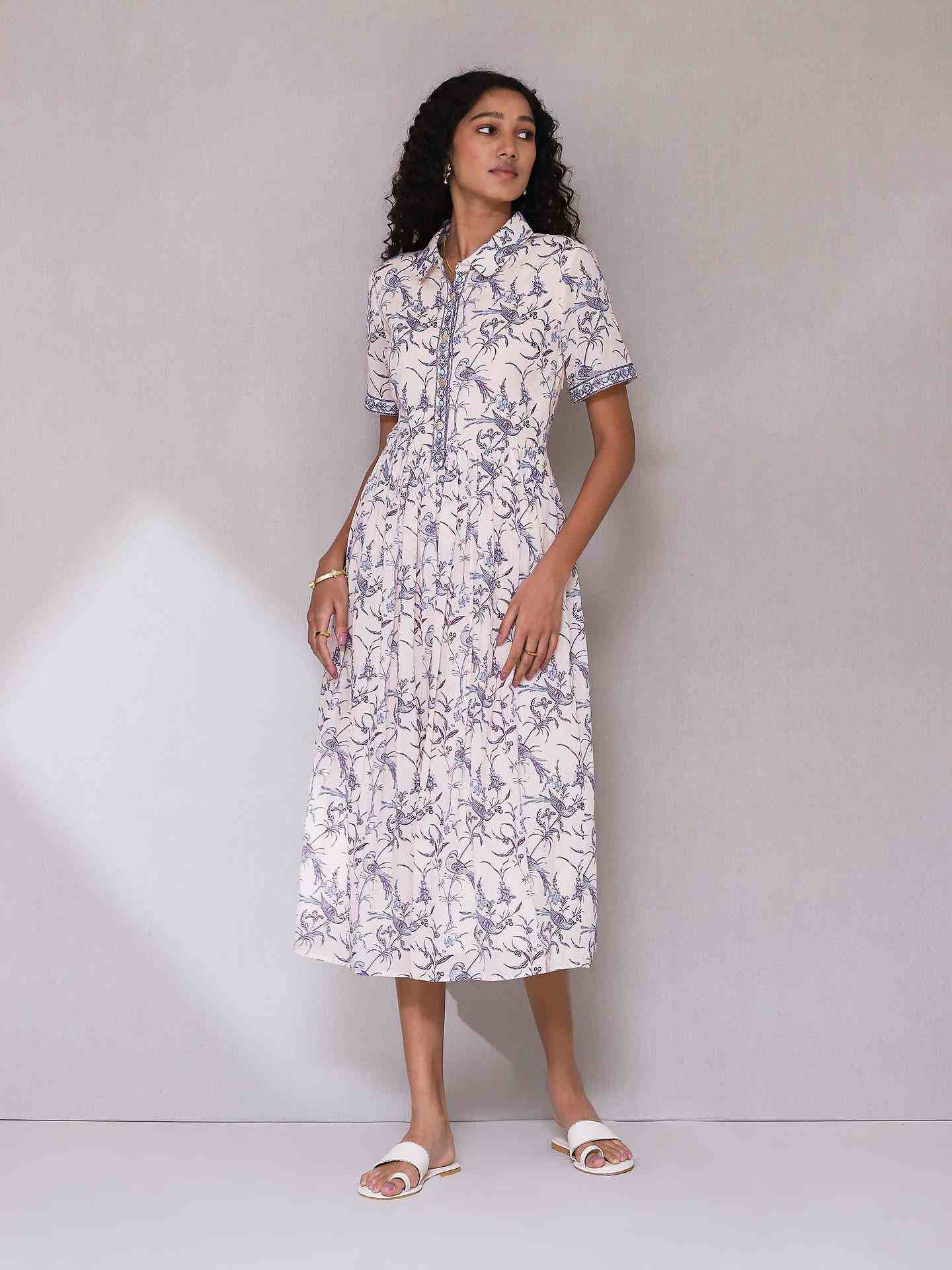 Ecru Deetya Long Dress