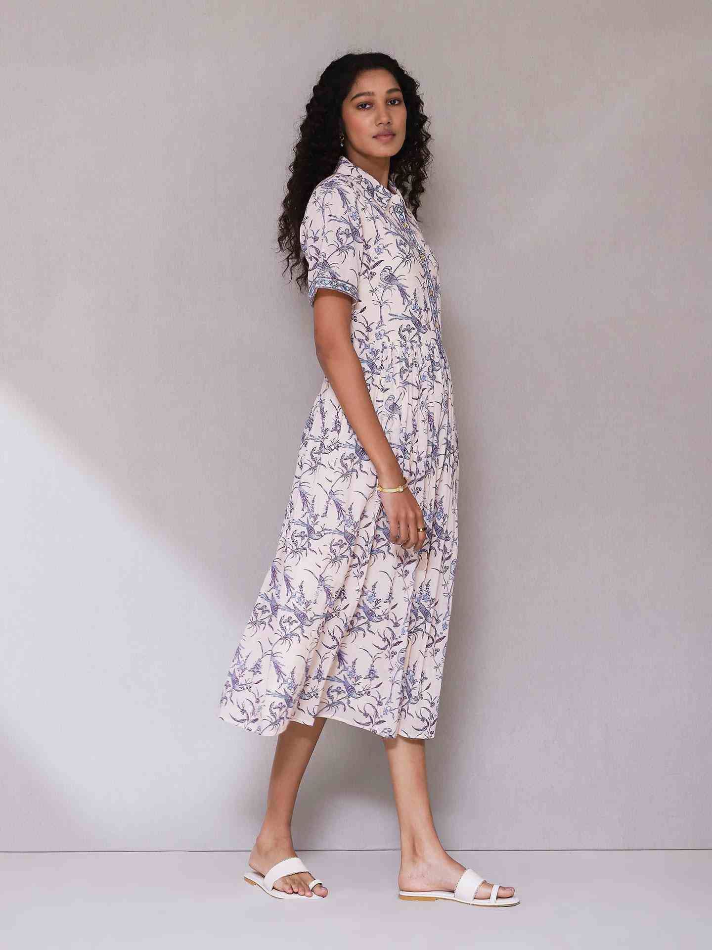 Ecru Deetya Long Dress