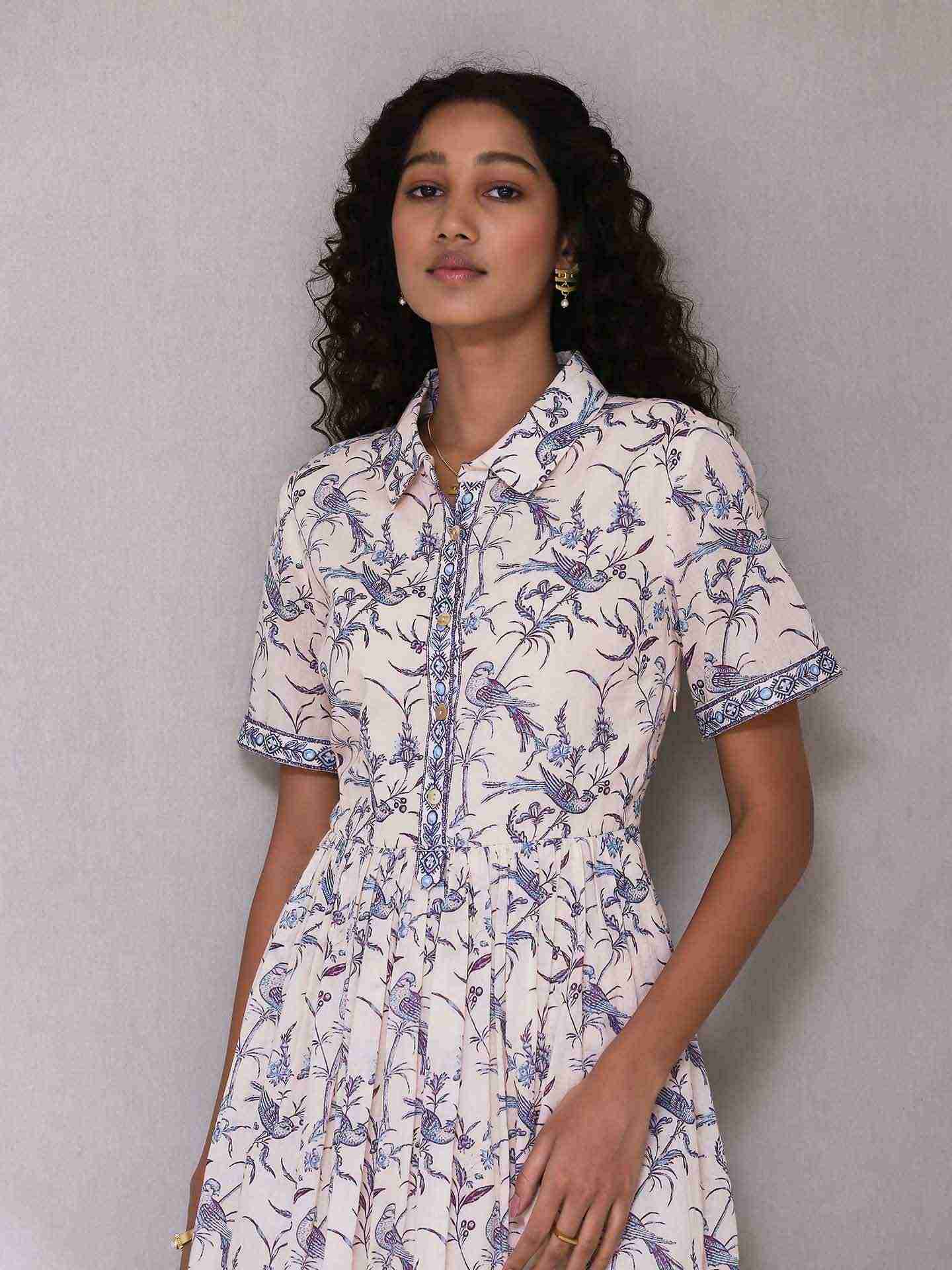 Ecru Deetya Long Dress
