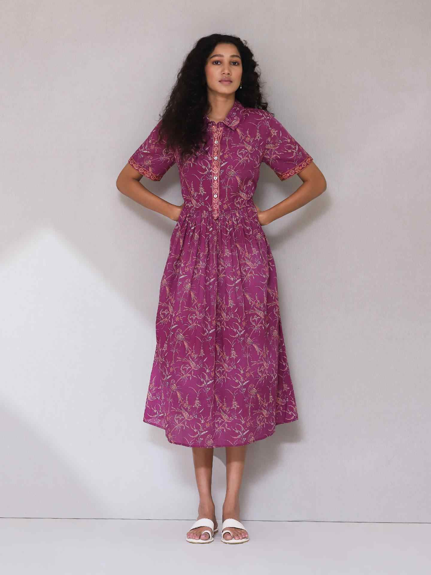 Purple Deetya Long Dress