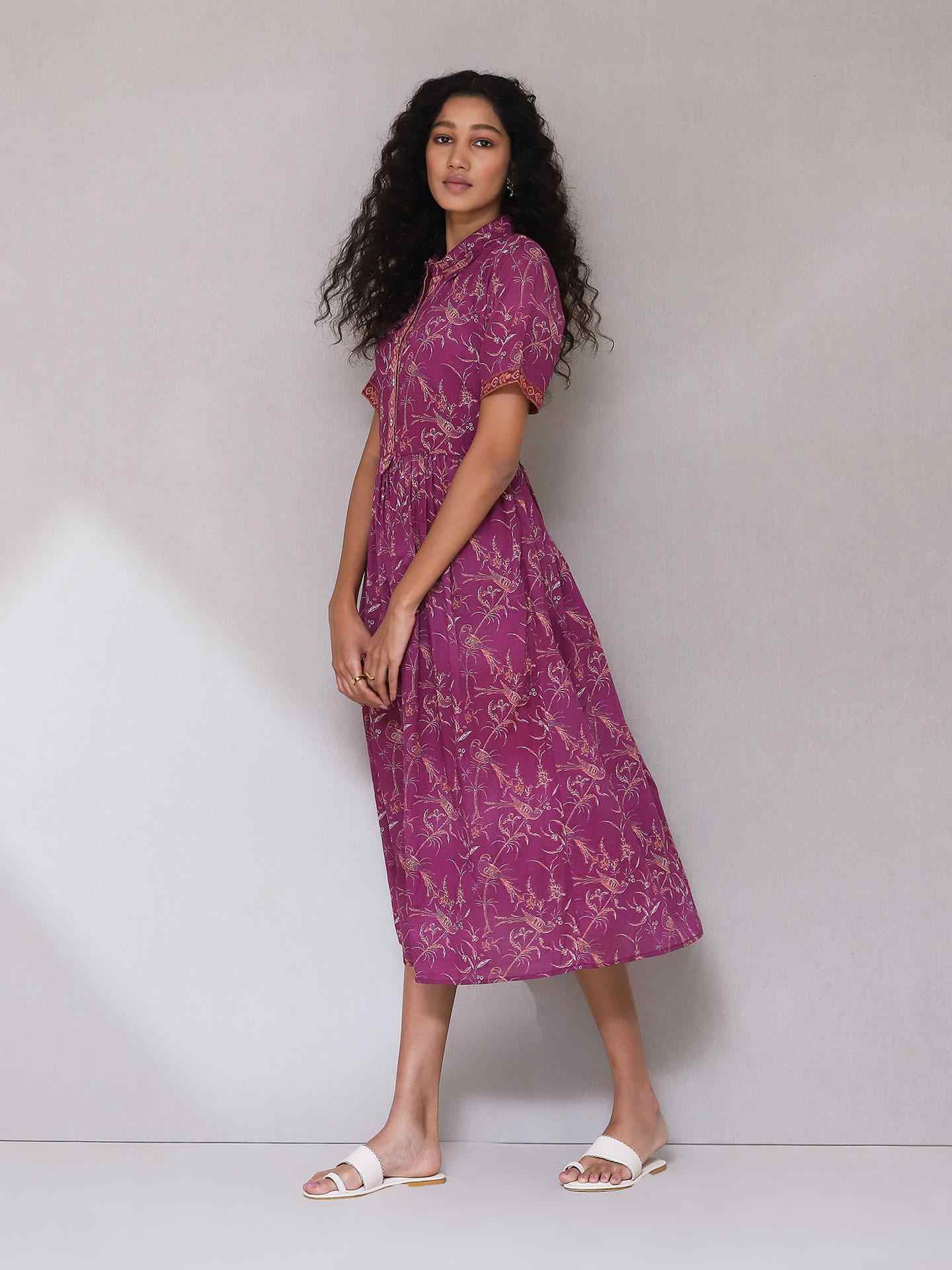 Purple Deetya Long Dress