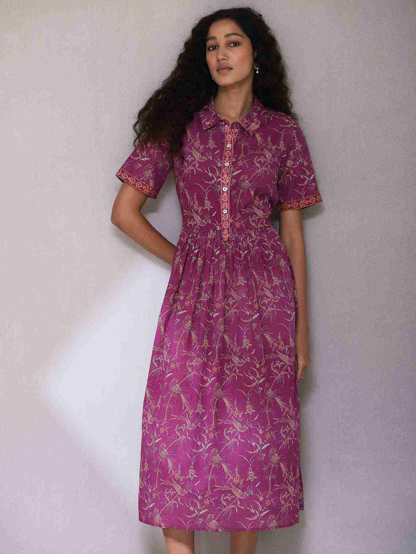 Purple Deetya Long Dress