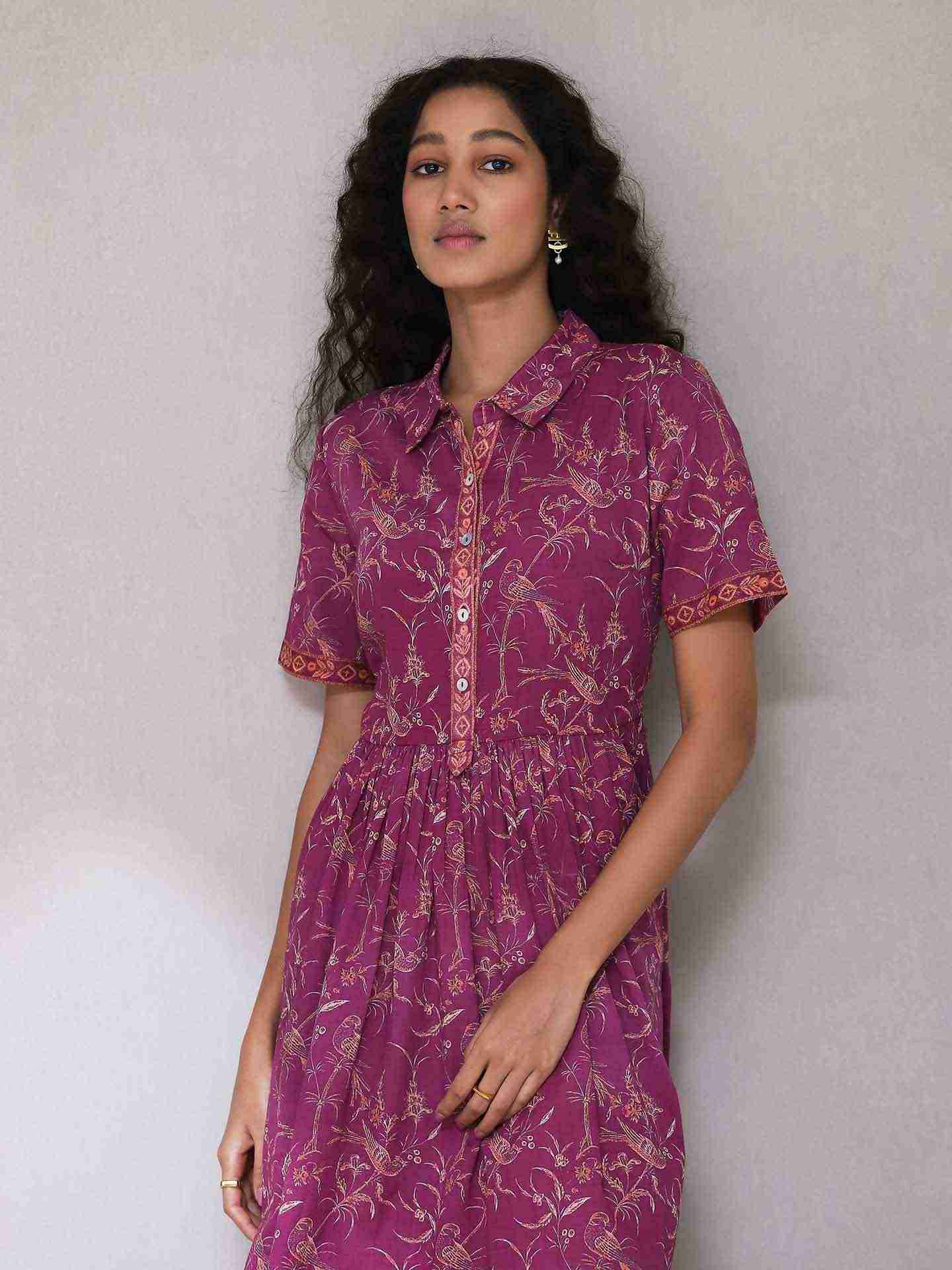 Purple Deetya Long Dress