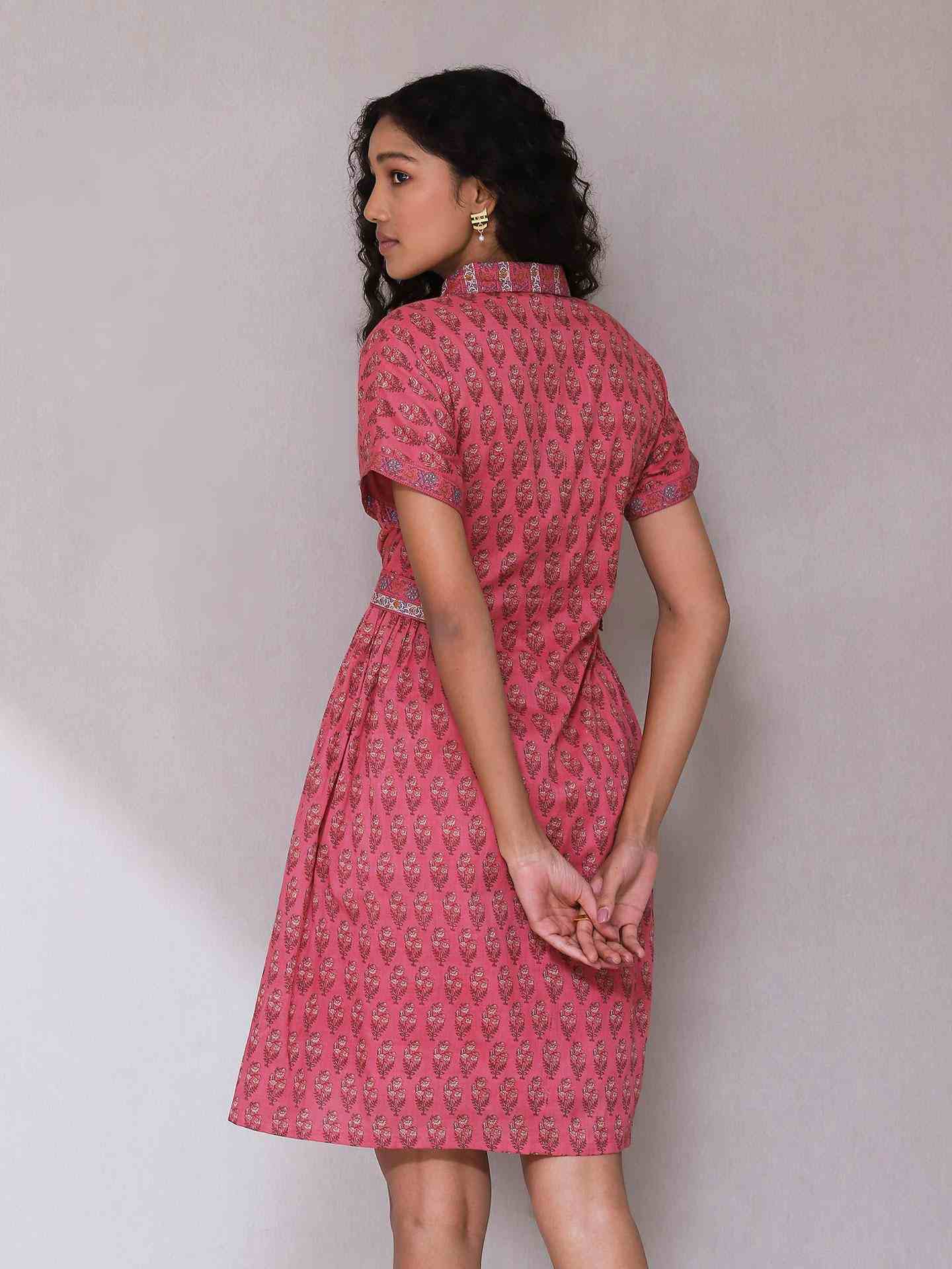 Pink Nawar Long Dress