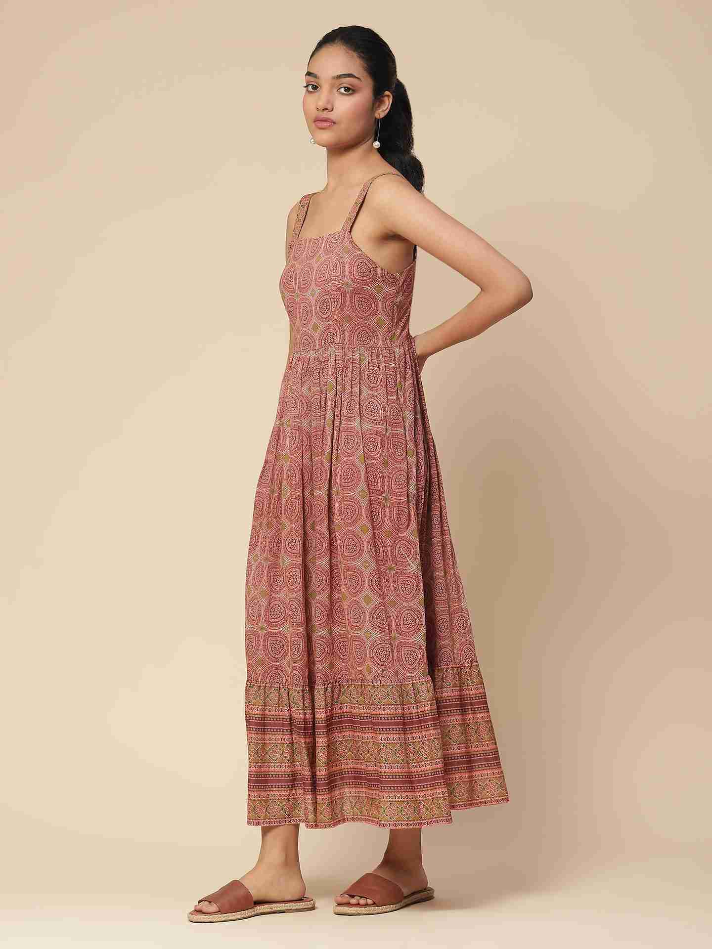 Brown Aishani Long Dress