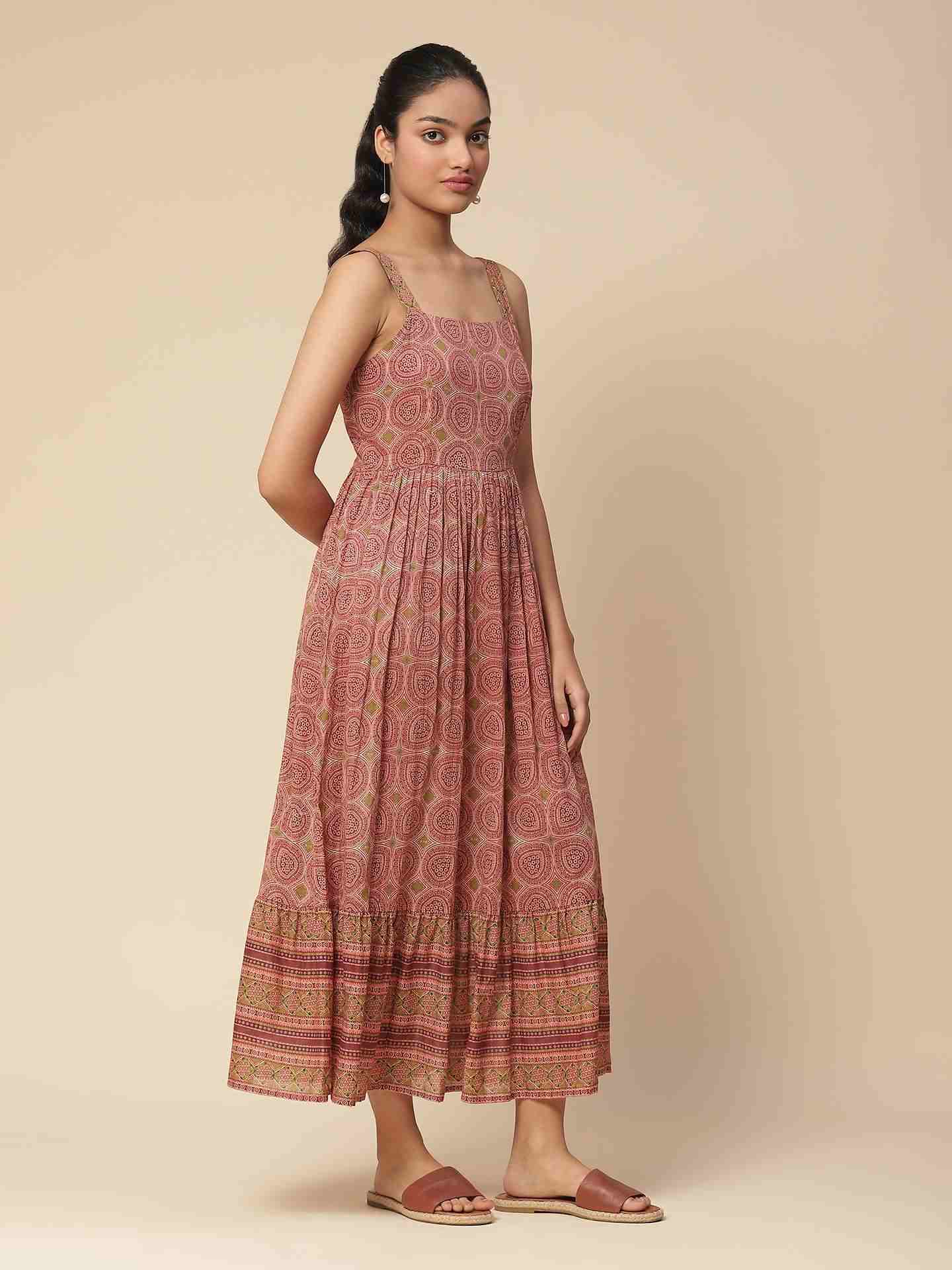 Brown Aishani Long Dress