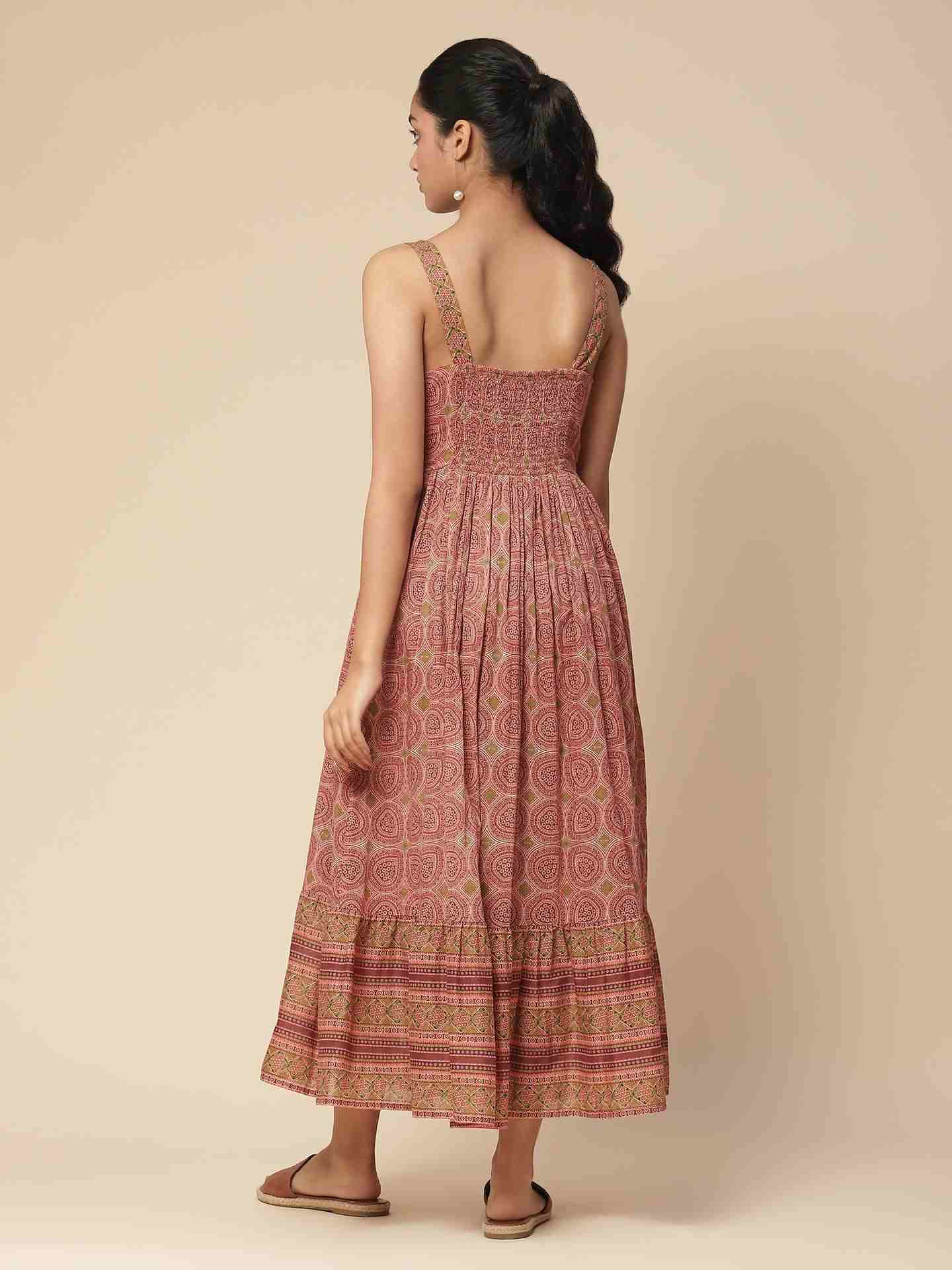 Brown Aishani Long Dress