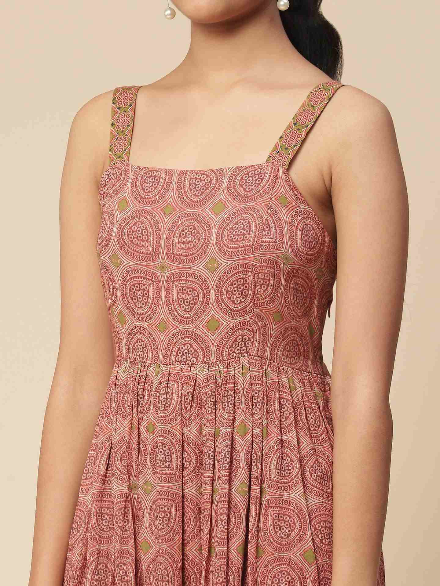 Brown Aishani Long Dress