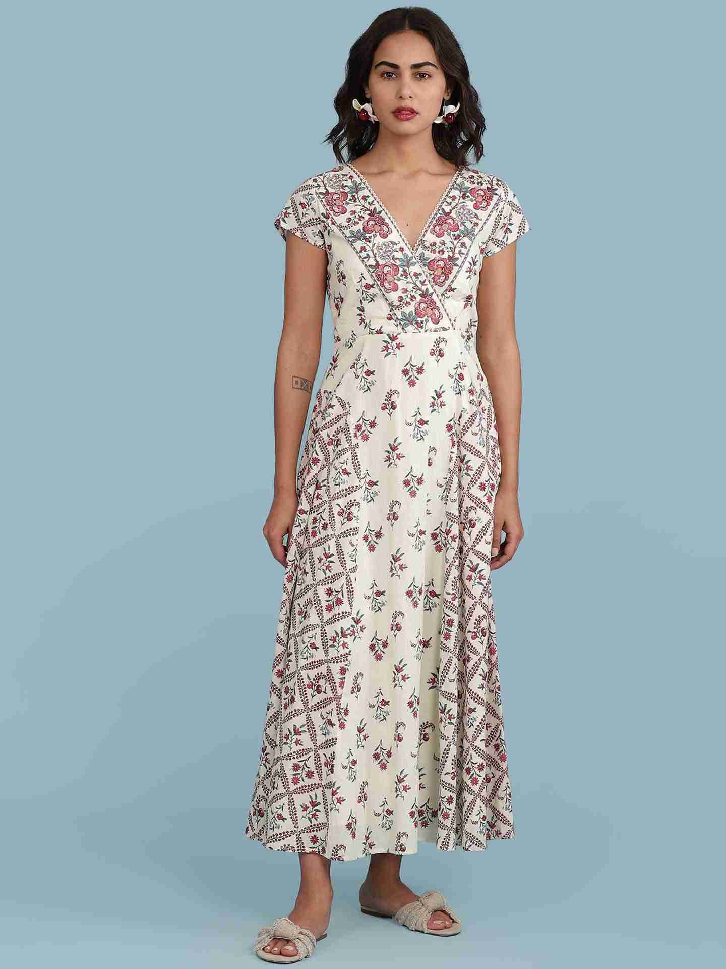Ecru Amoli Long Dress
