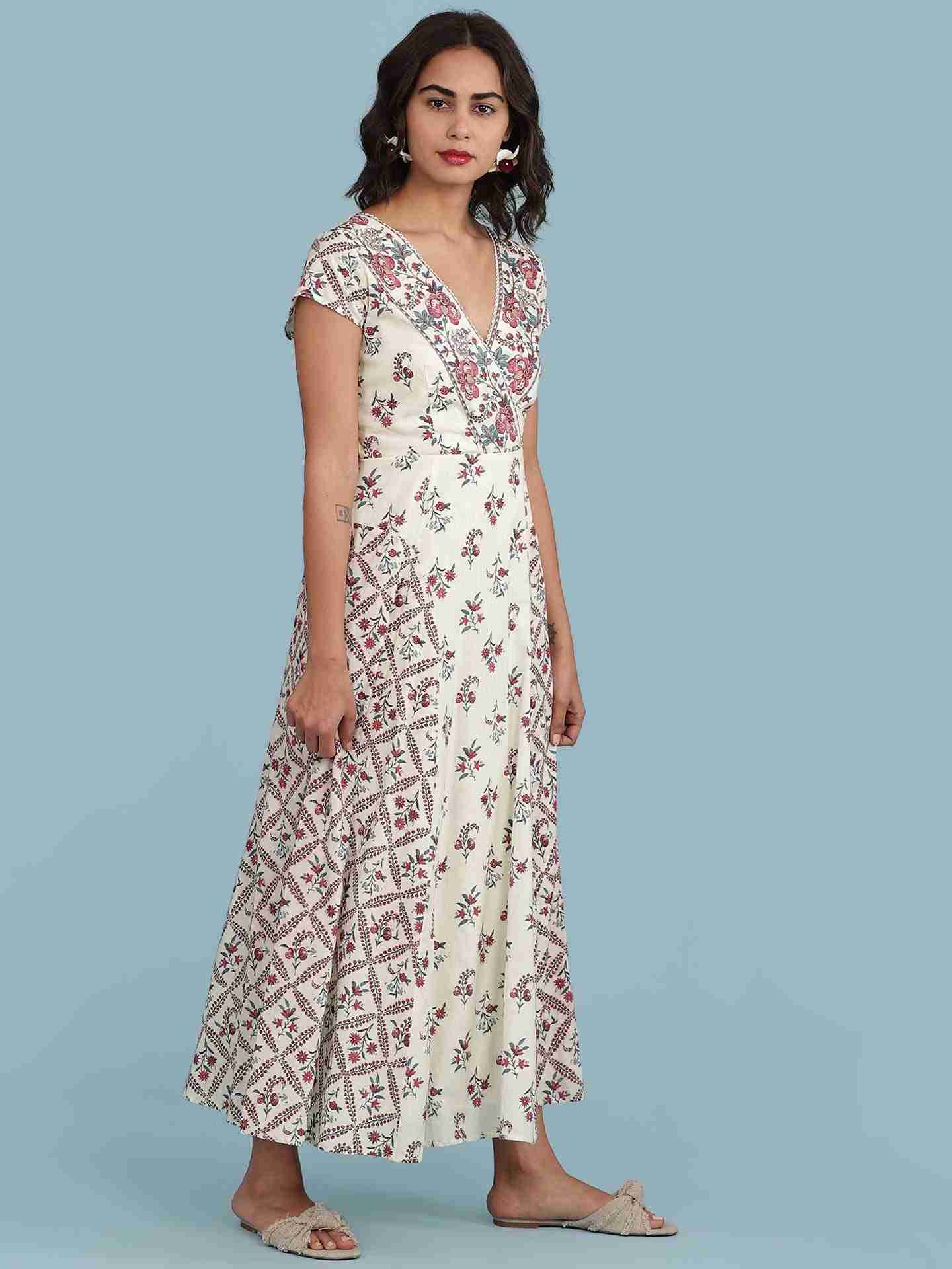 Ecru Amoli Long Dress