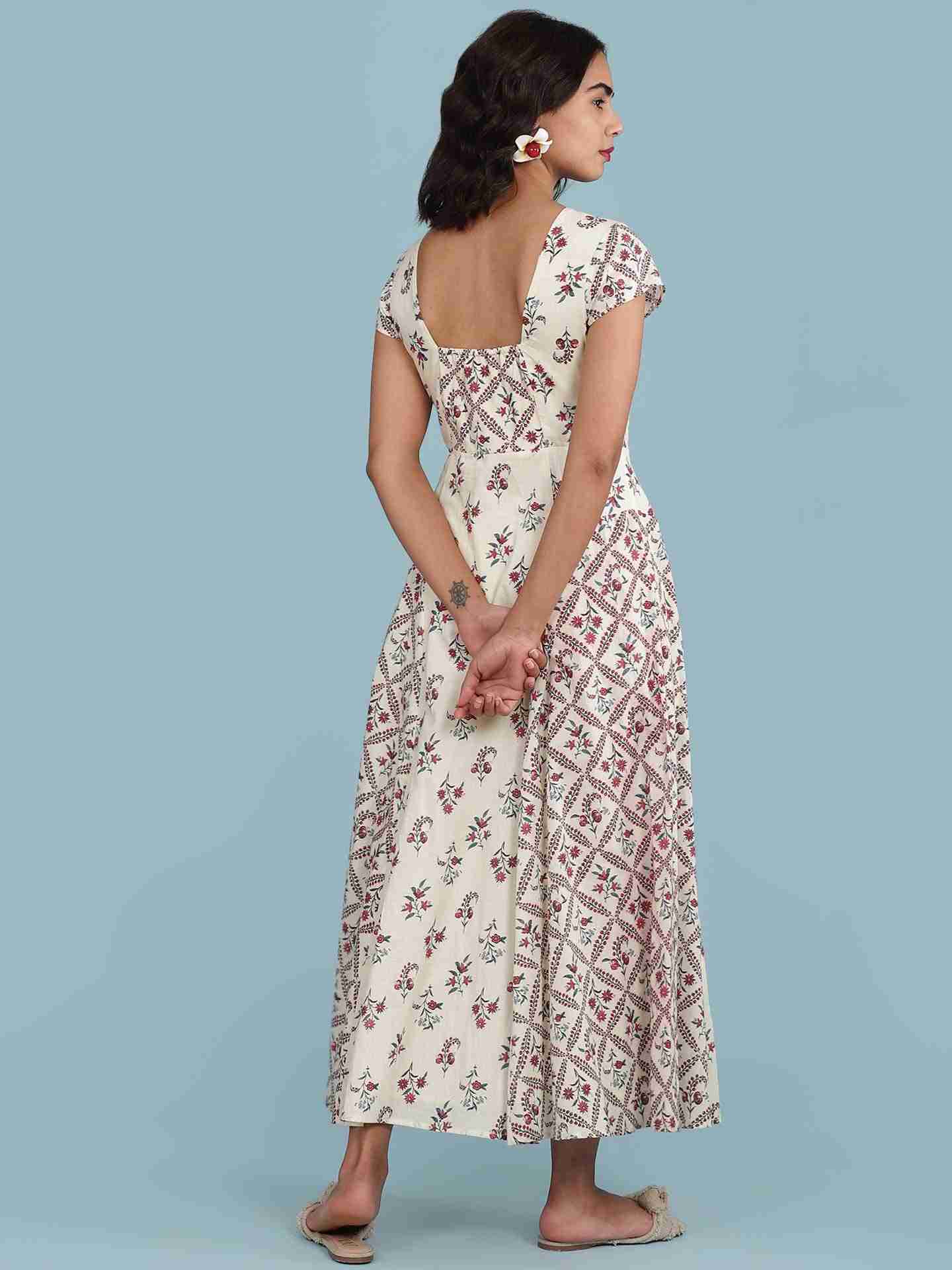 Ecru Amoli Long Dress