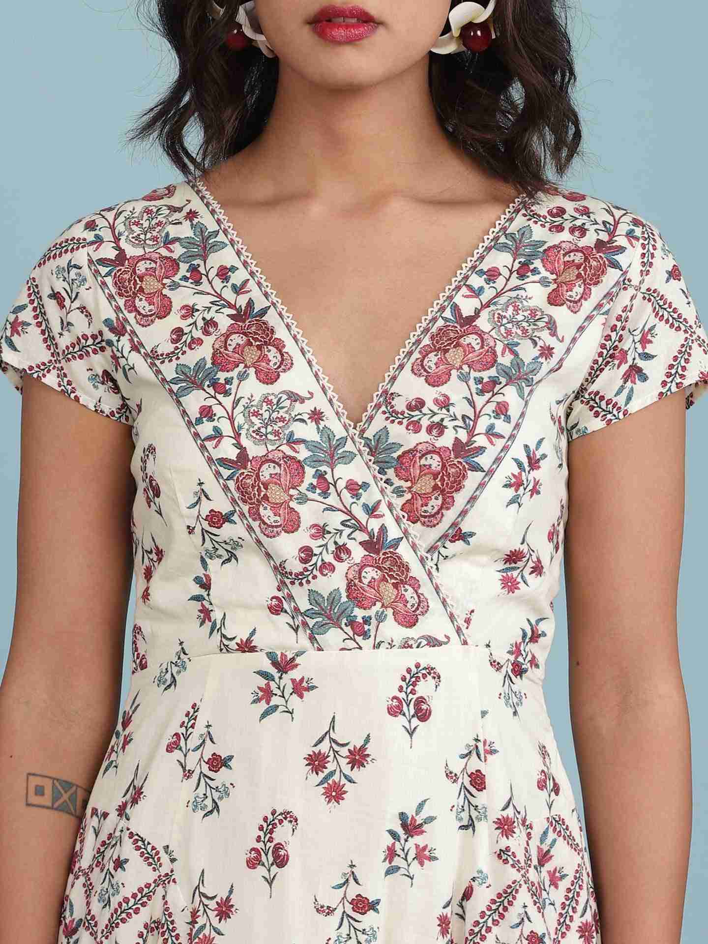 Ecru Amoli Long Dress