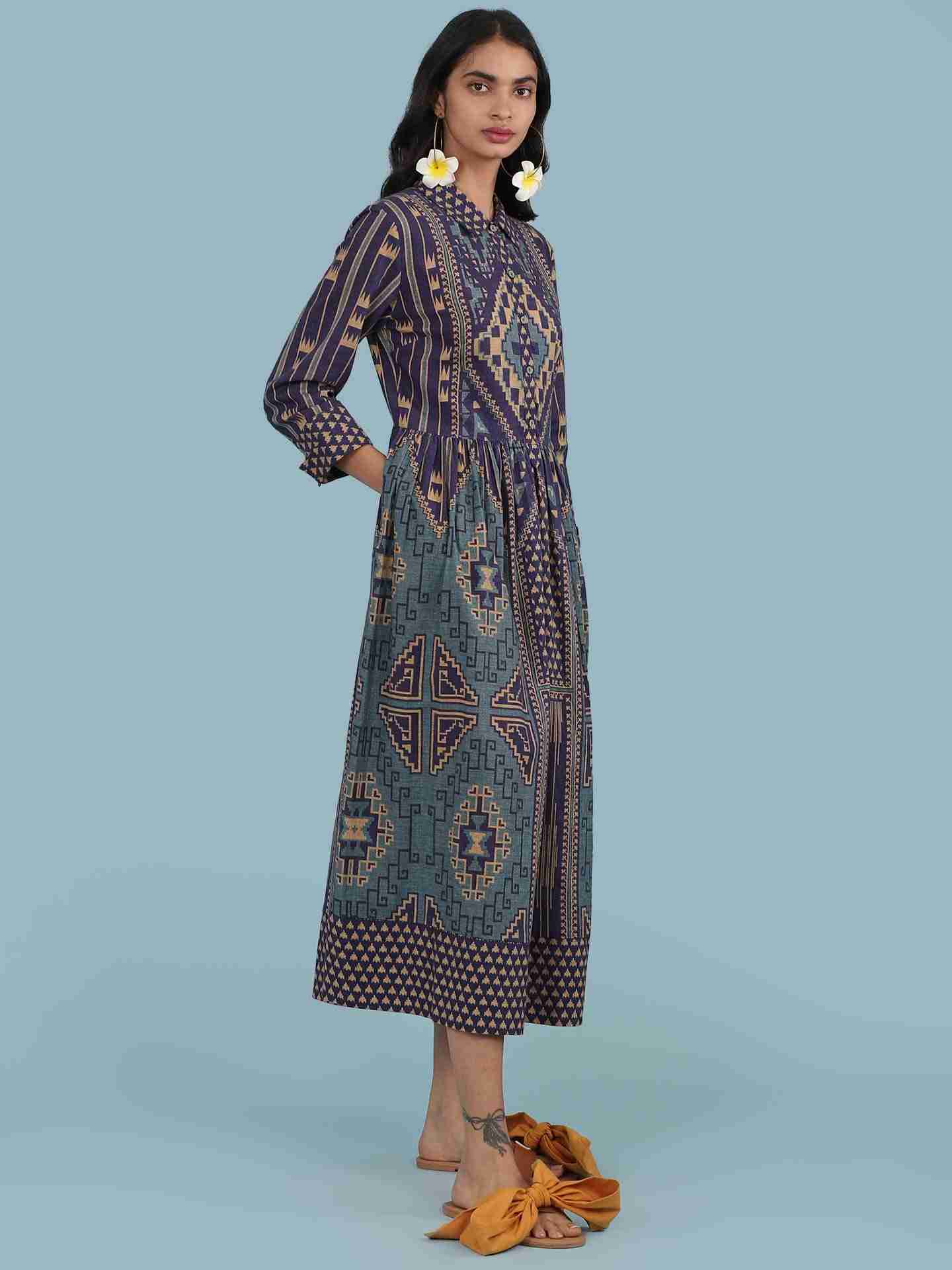 Blue Mula Long Dress