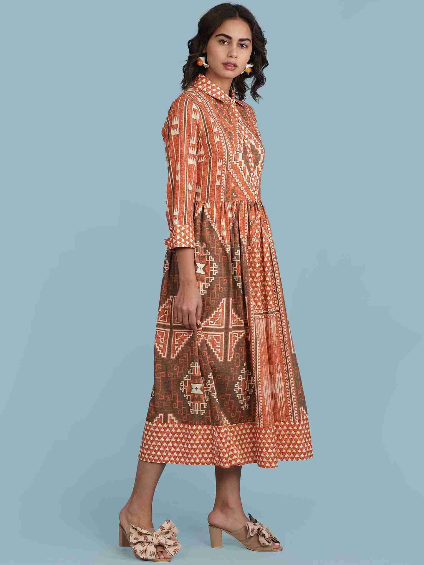 Rust Mula Long Dress
