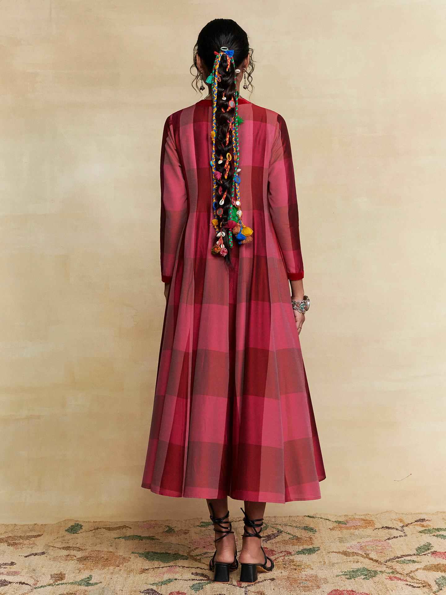 Fushia Rehan Long Dress